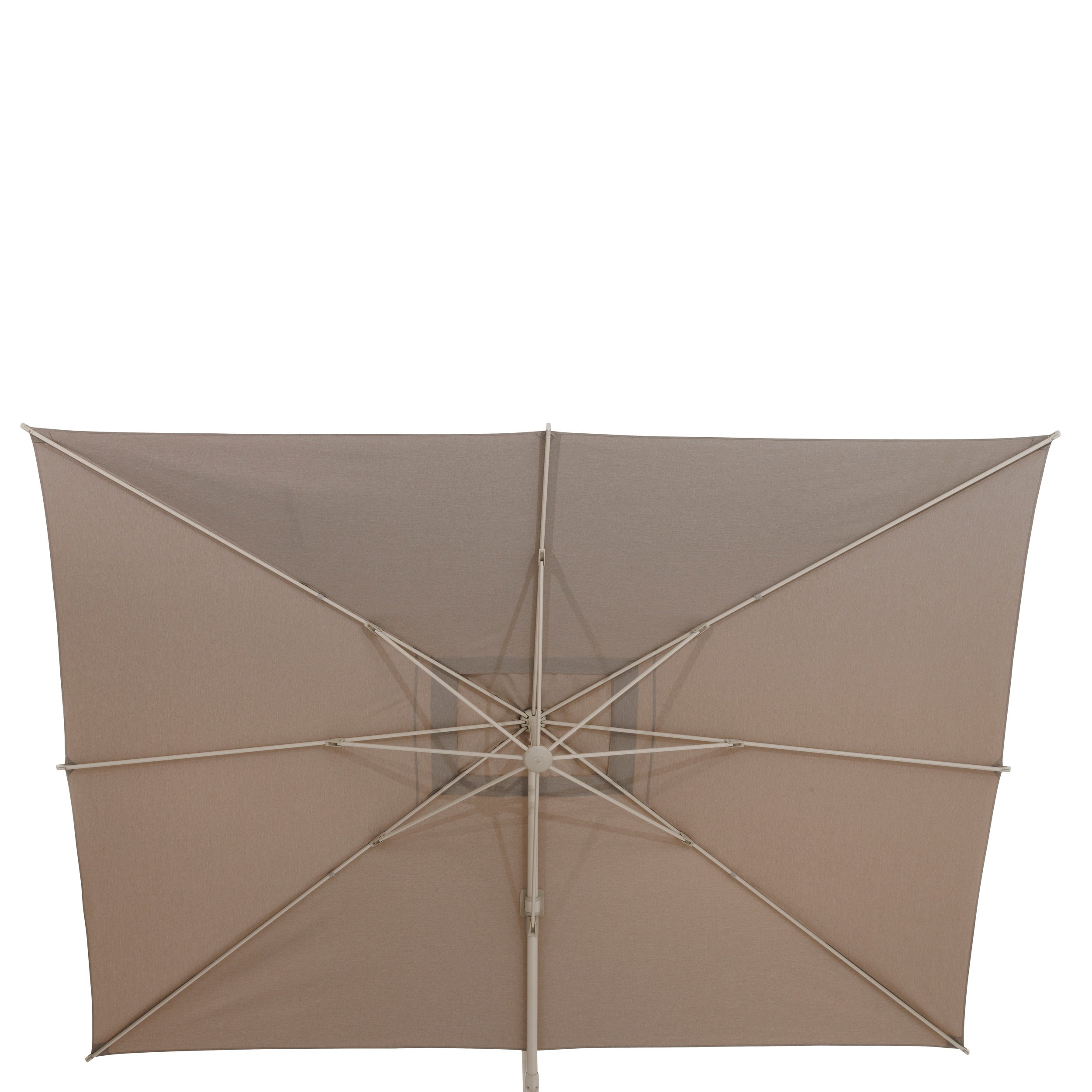 Parasol dreptunghiular deplasat inclinabil MELHIA In / Argila