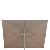 Parasol dreptunghiular deplasat inclinabil MELHIA In / Argila