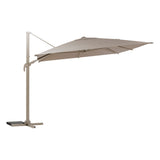 Parasol dreptunghiular deplasat inclinabil MELHIA In / Argila