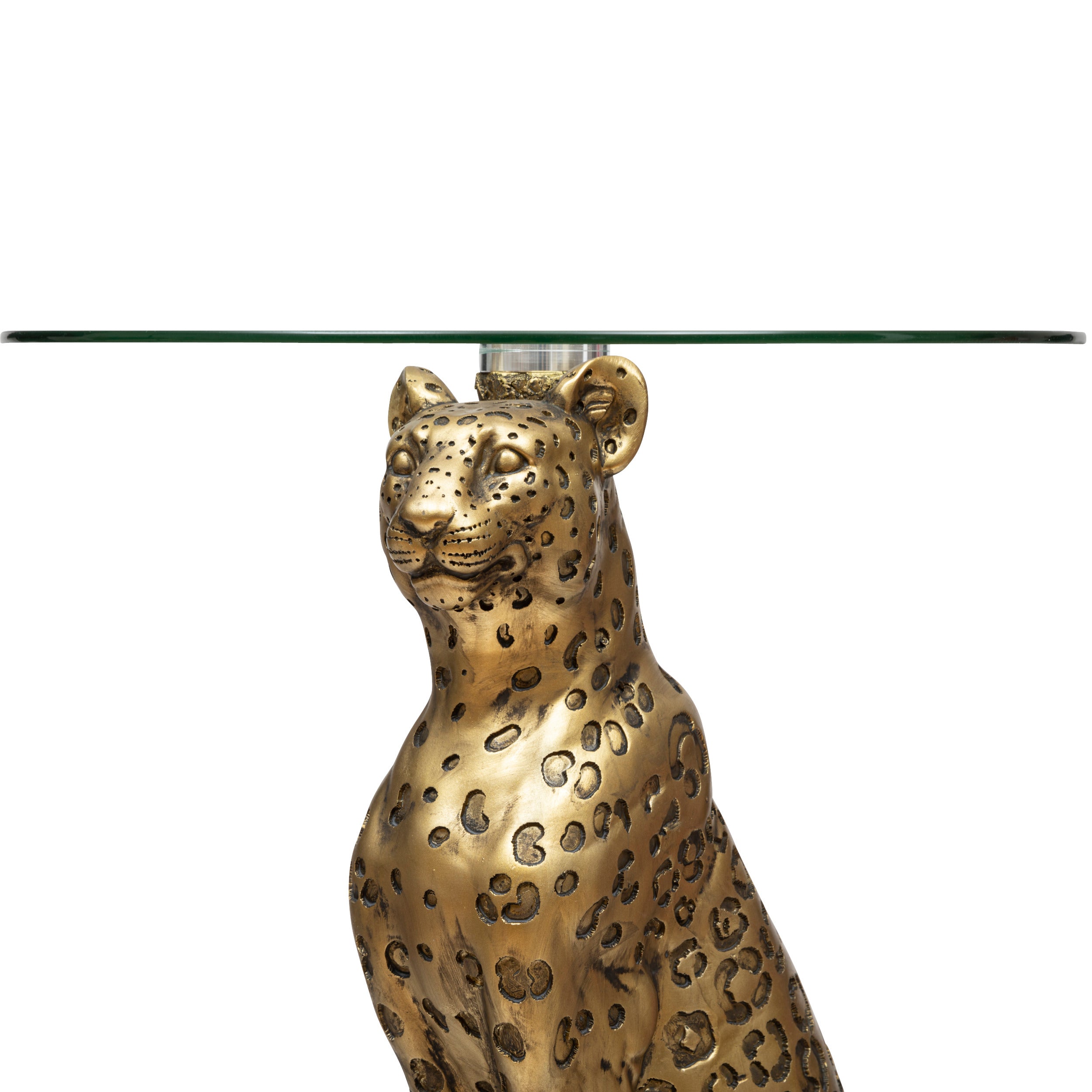 Mobilier interior, masa laterala rotunda leopard wild - Atmosphera