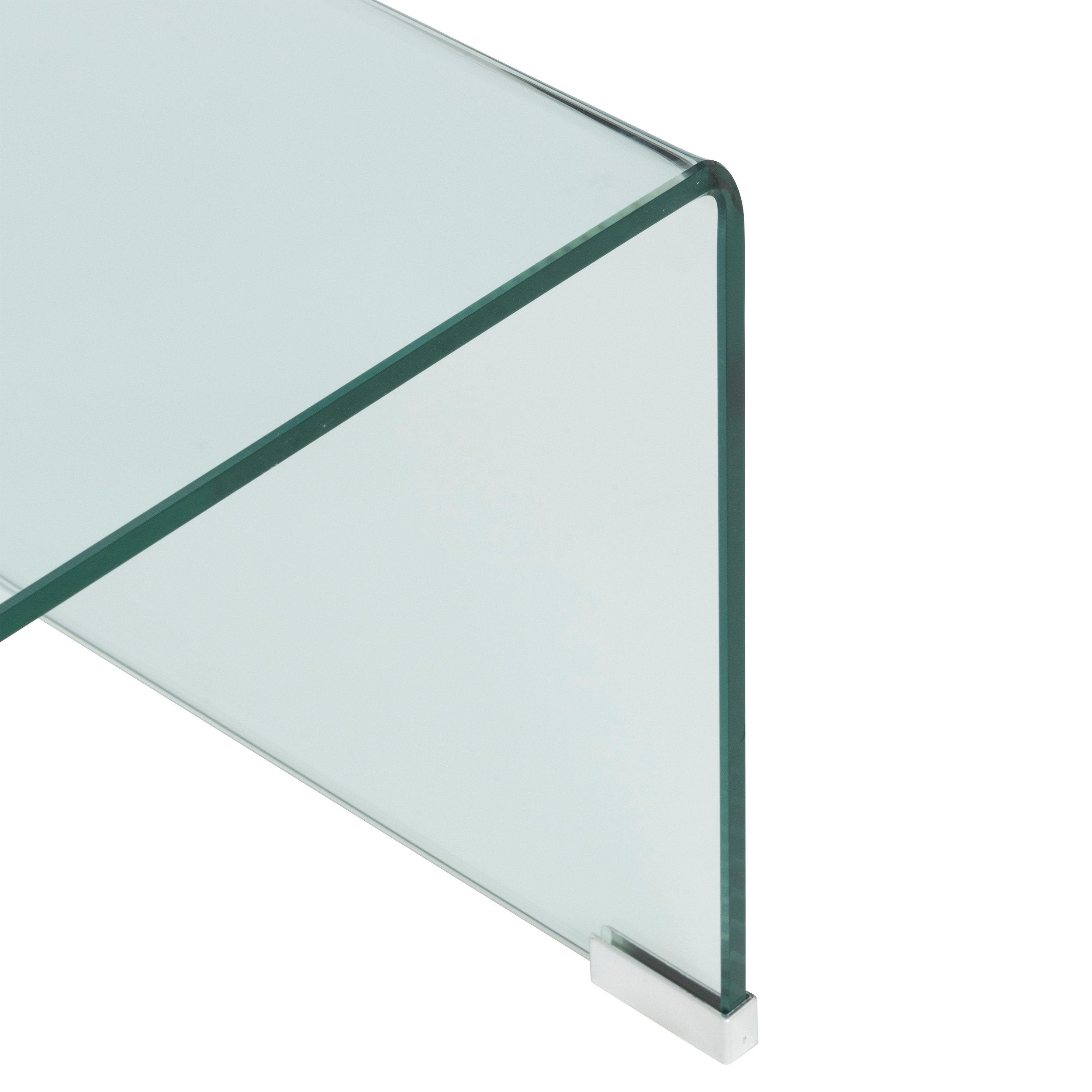 Masuta de cafea Lenia 110 x 55 x 38 cm sticla transparenta Atmosphera