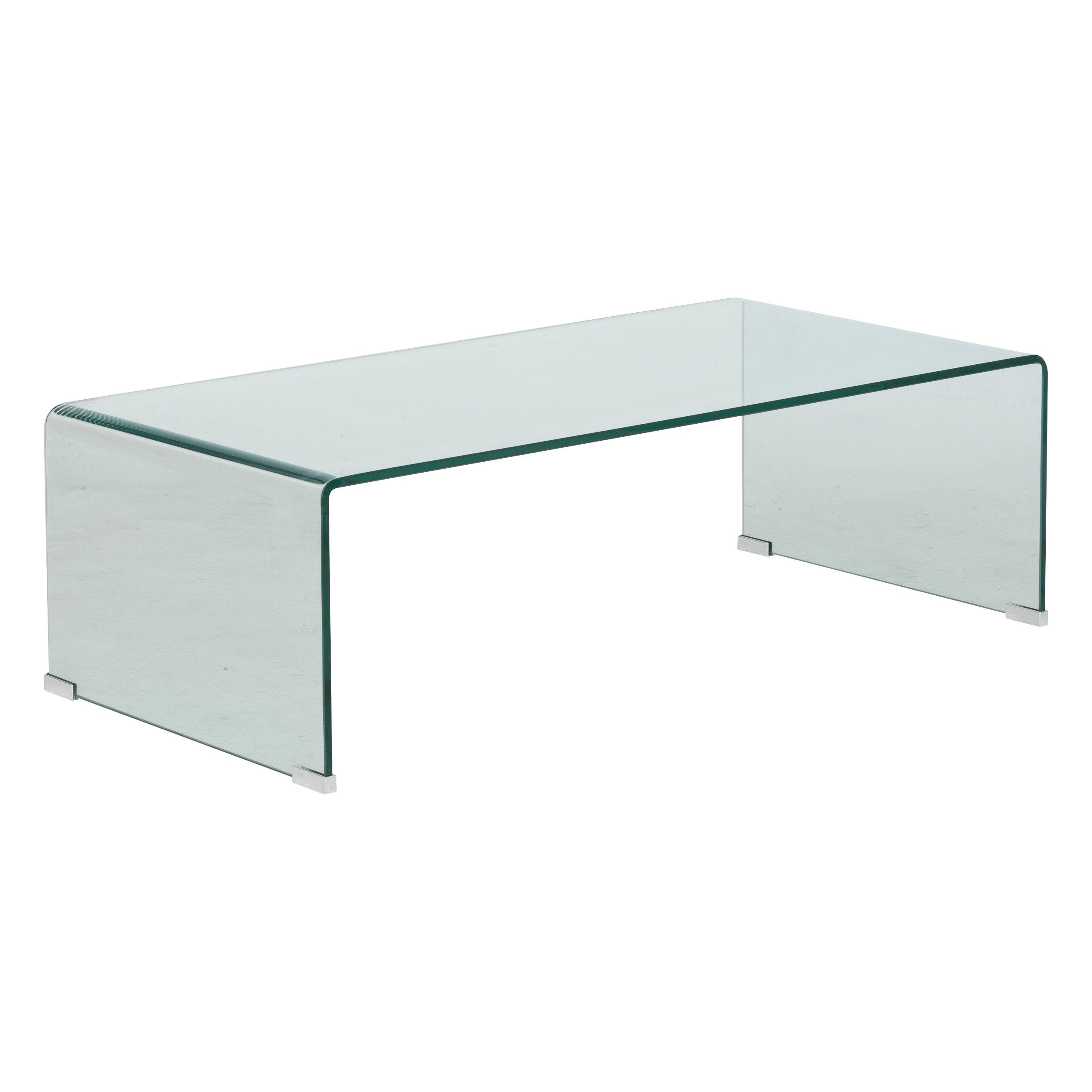 Masuta de cafea Lenia 110 x 55 x 38 cm sticla transparenta Atmosphera