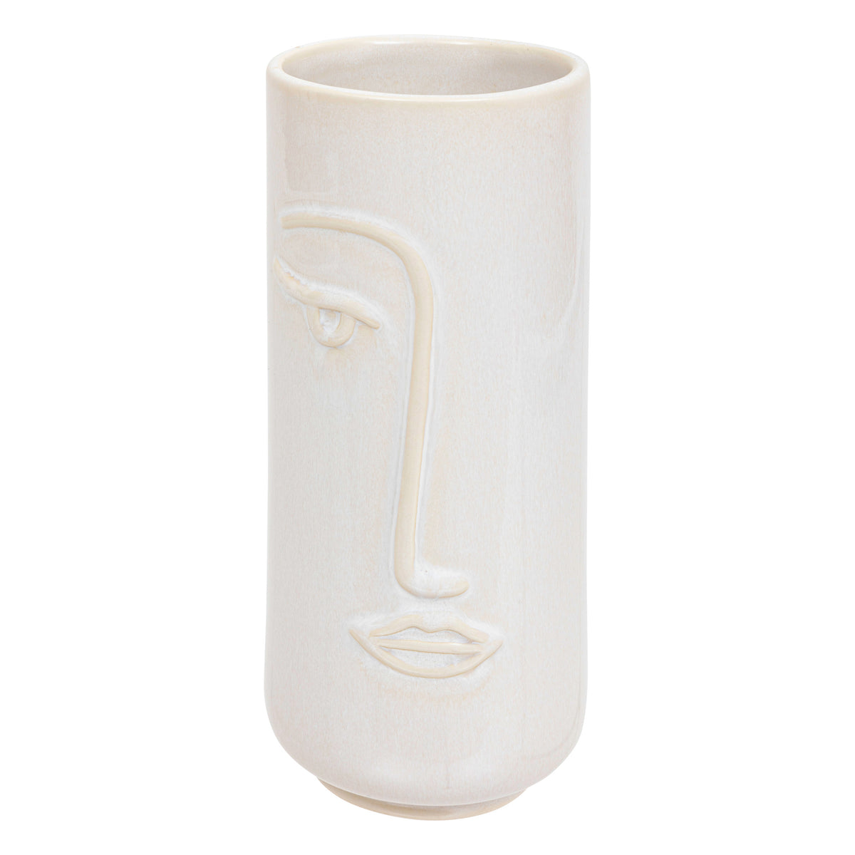 Vaza ceramica reac flo alb sol H25 cm - Atmosphera