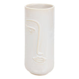 Vaza ceramica reac flo alb sol H25 cm - Atmosphera