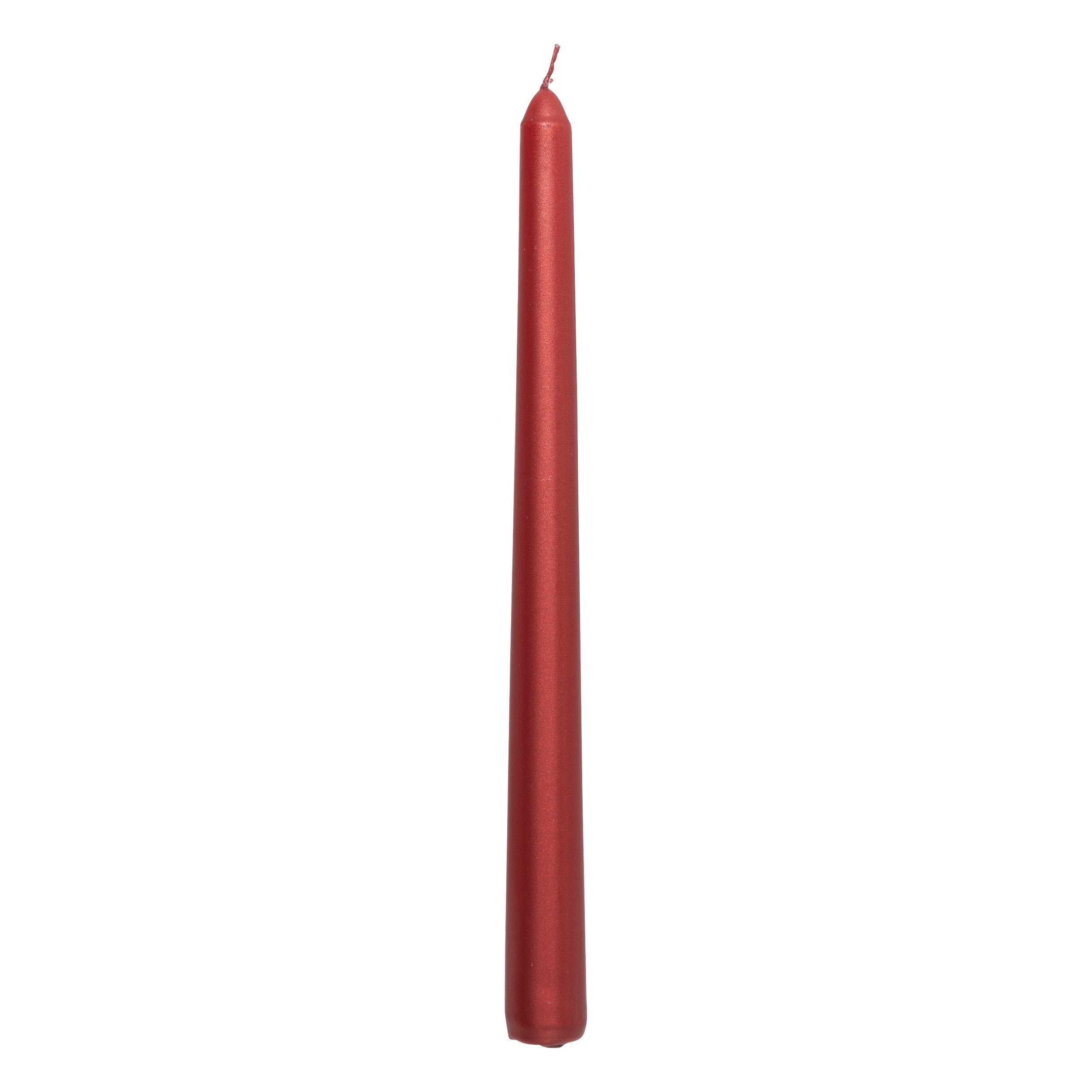 Set 4 lumanari baston, rosu satinat, 192 g | Atmosphera