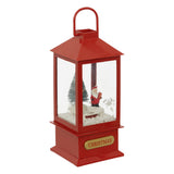 Felinar decorativ 4 LED, rosu, H 20 cm | Atmosphera