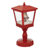 Felinar decorativ 4 LED, rosu, H 31 cm | Atmosphera