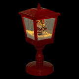 Felinar decorativ 4 LED, rosu, H 31 cm | Atmosphera