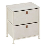 Mobilier depozitare, 2 drawers bedside beige tissa - Five
