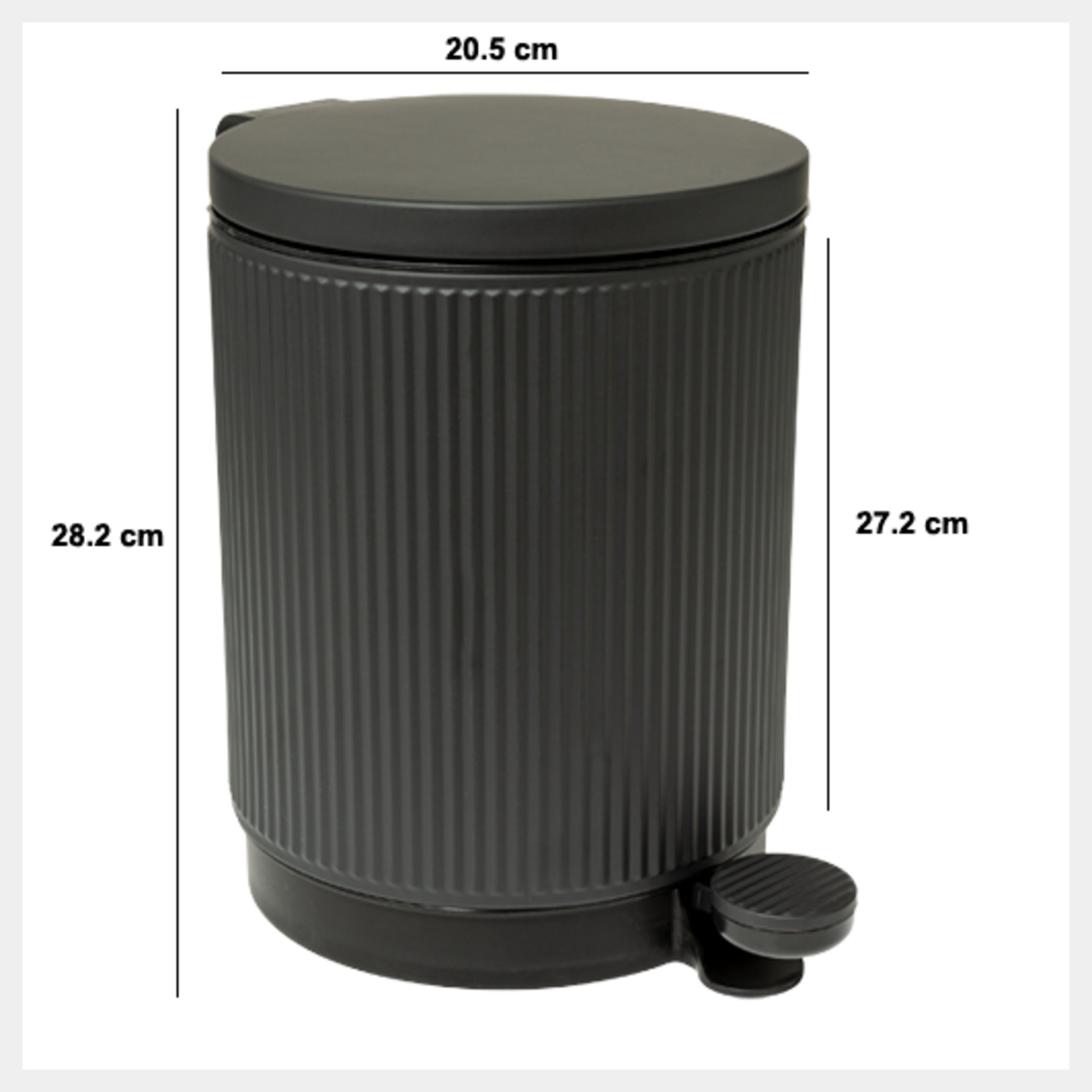 Cos gunoi inchidere moale ardoise 5 l onix - Five