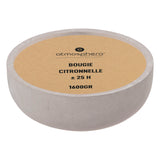 Lumanare din ciment "Ely" - Citronela, 1600 g - Atmosphera