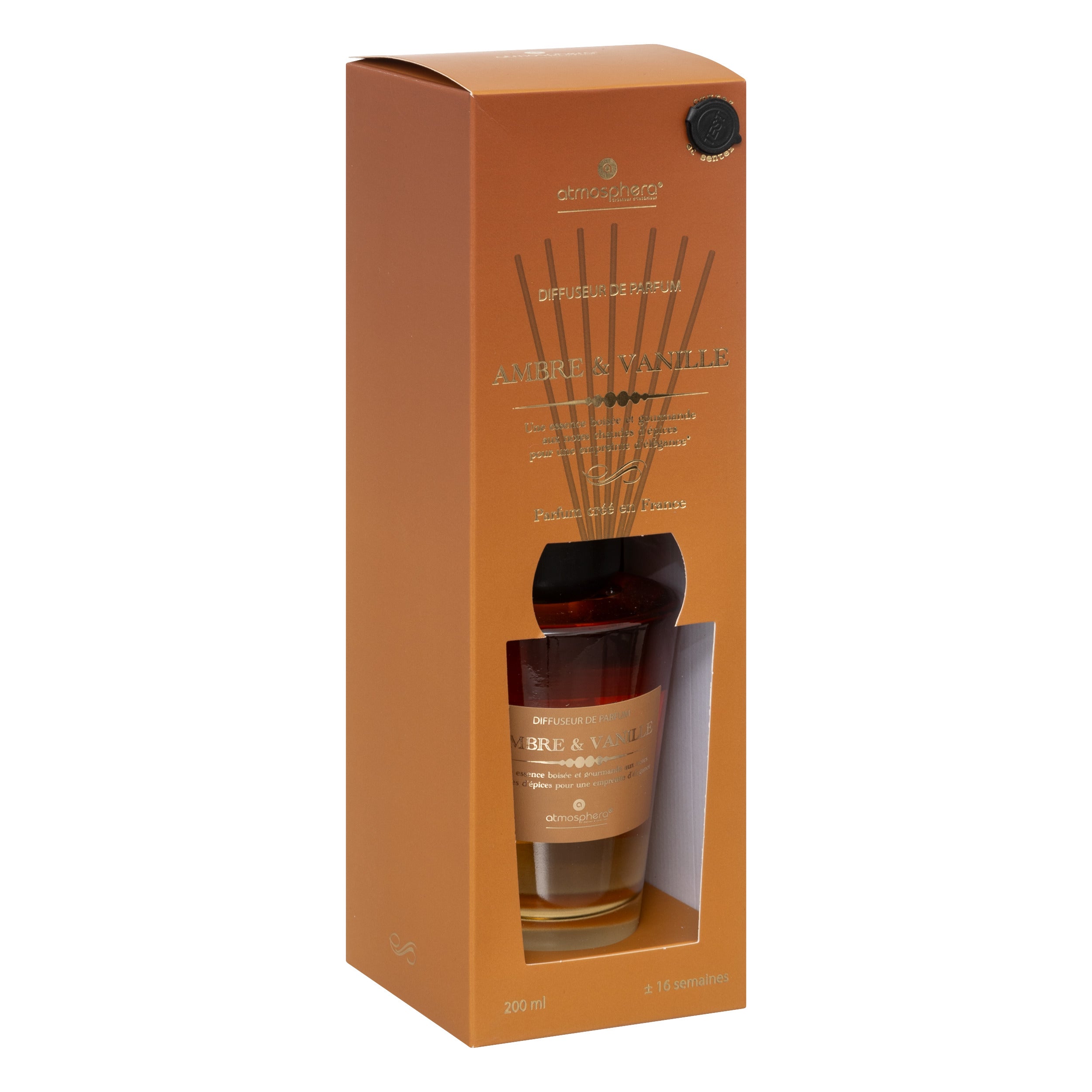 Difuzor de parfum "Alma" - Vanilie si chihlimbar, 200 ml - Atmosphera