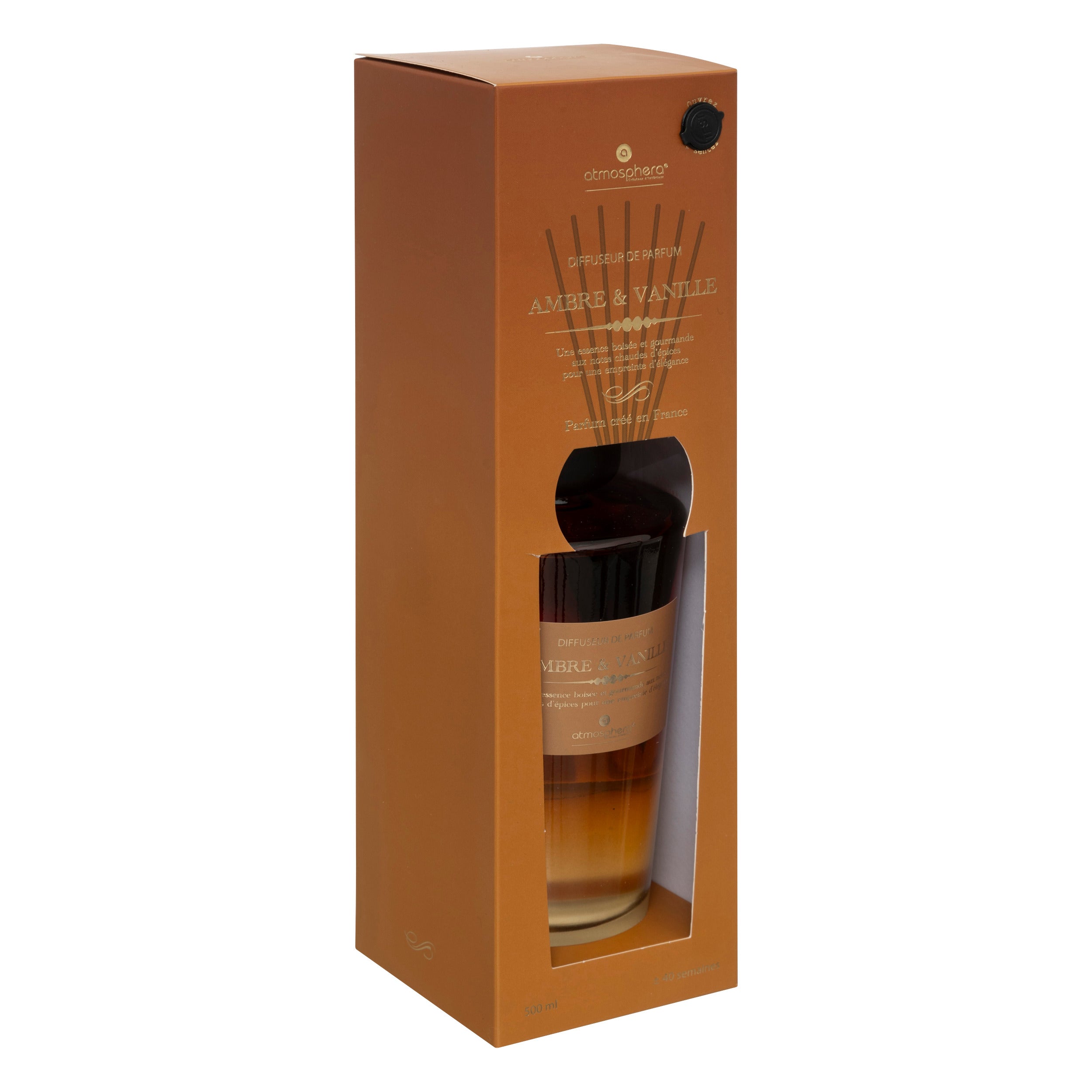 Difuzor de parfum "Alma" - Vanilie si chihlimbar, 500 ml - Atmosphera