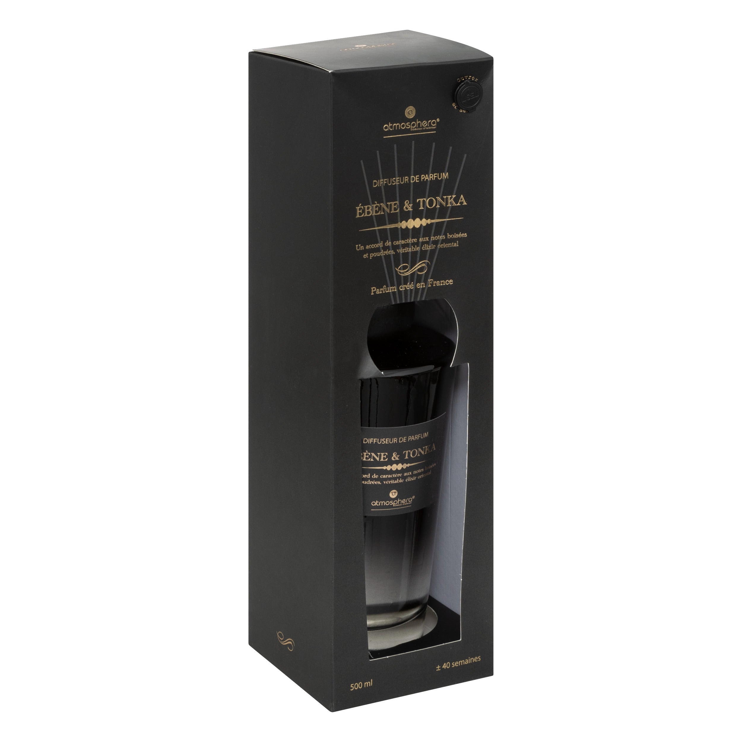 Difuzor de parfum "Alma" - Abanos si tonka, 500 ml - Atmosphera