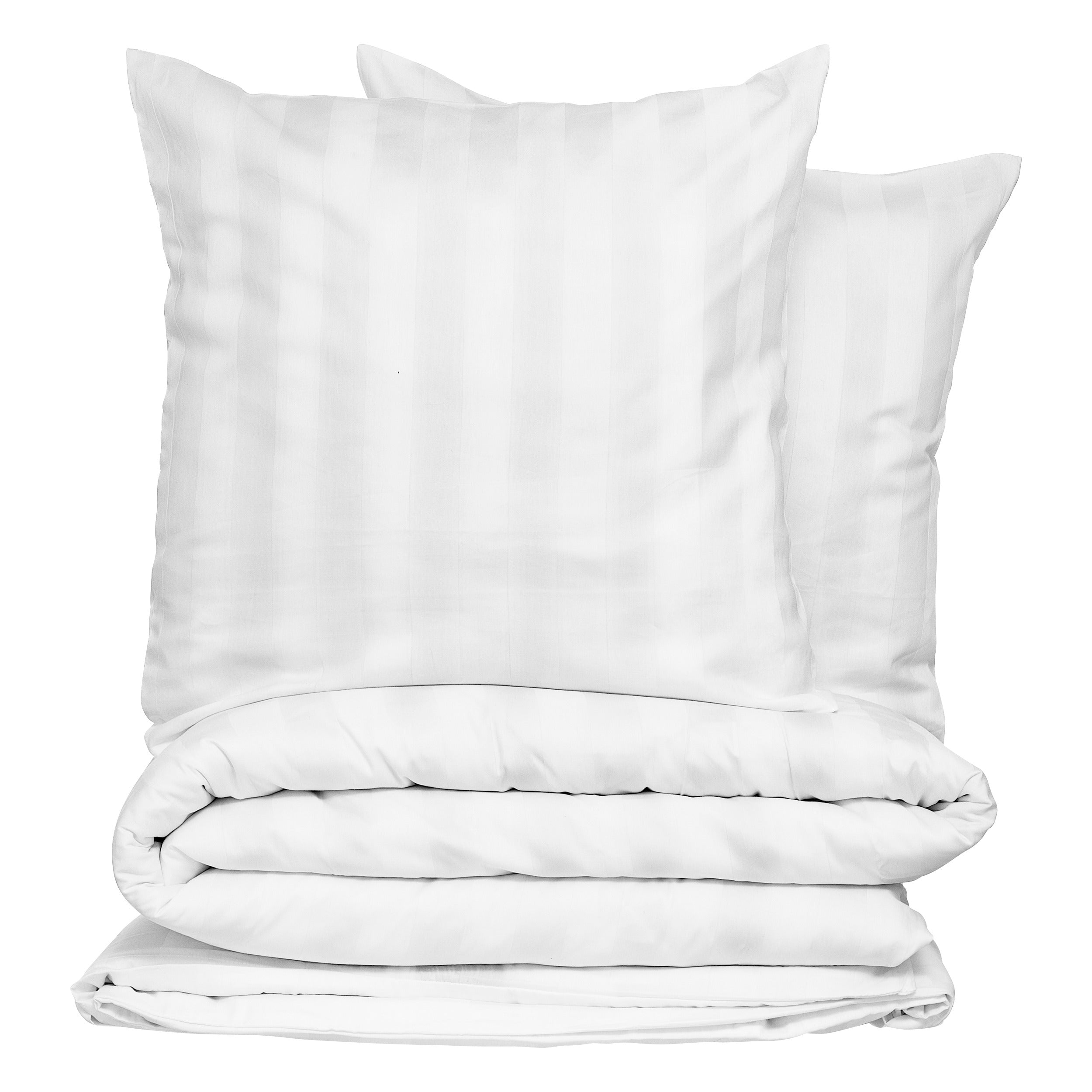 Set pilota bum. satin alb 260 x 240 cm - Atmosphera