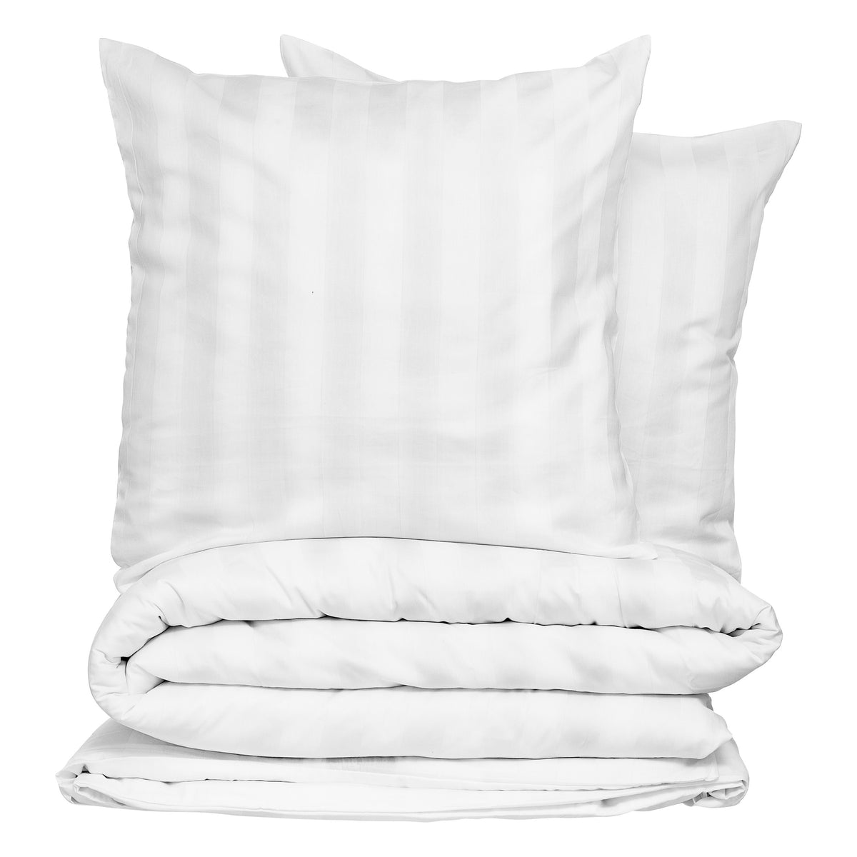Set pilota bum. satin alb 260 x 240 cm - Atmosphera