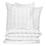 Set pilota bum. satin alb 260 x 240 cm - Atmosphera