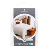 Set pilota bum. satin alb 260 x 240 cm - Atmosphera