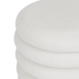 Mobilier interior, otoman cufar giulia alb boucle - Atmosphera