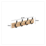 Organizator casa, carlig lemn/metal 4h jano - Five