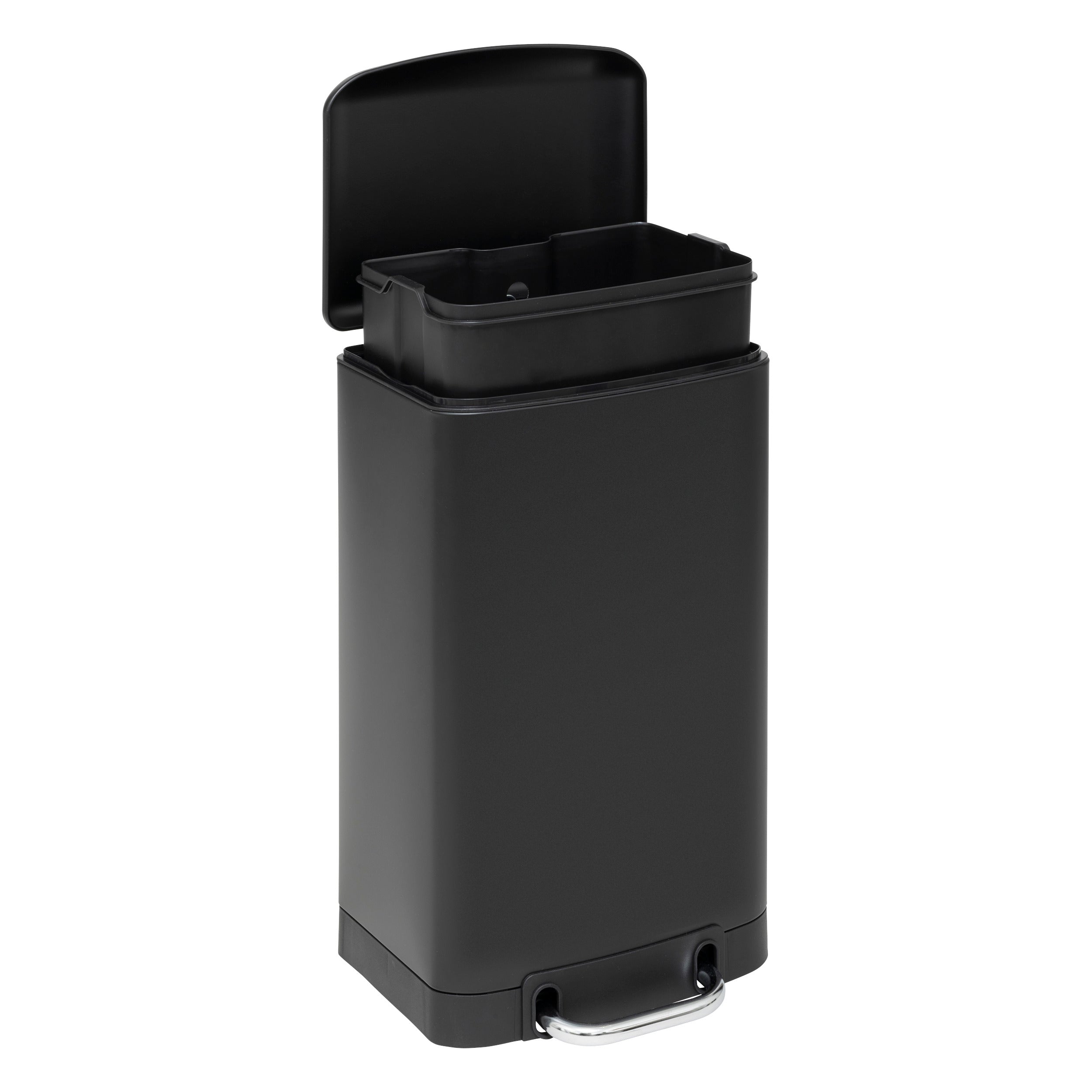 Cos gunoi metal 20 l negru ariane - Five