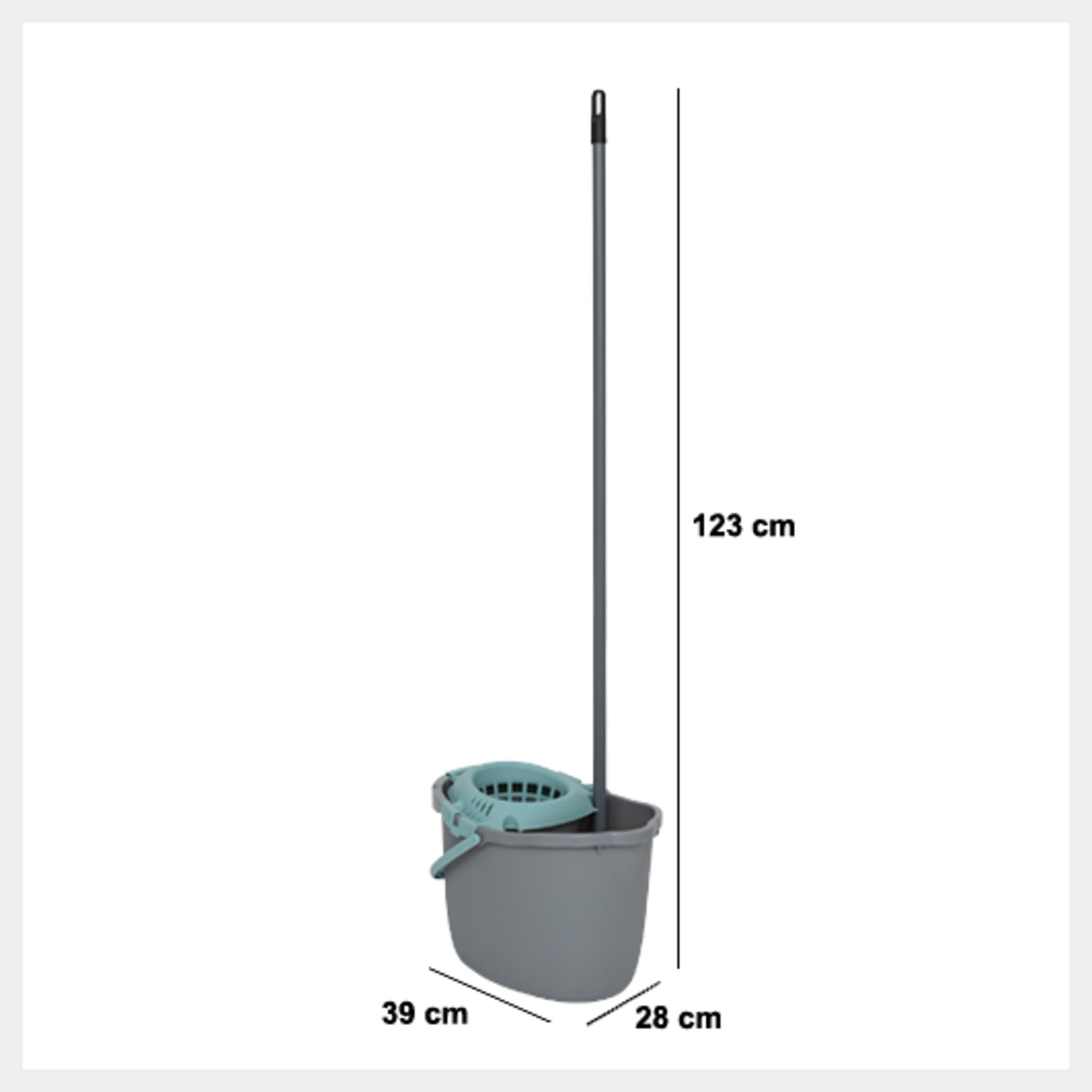 Accesoriu gospodarie, galeata cu matura cu mop 15 l set - Five