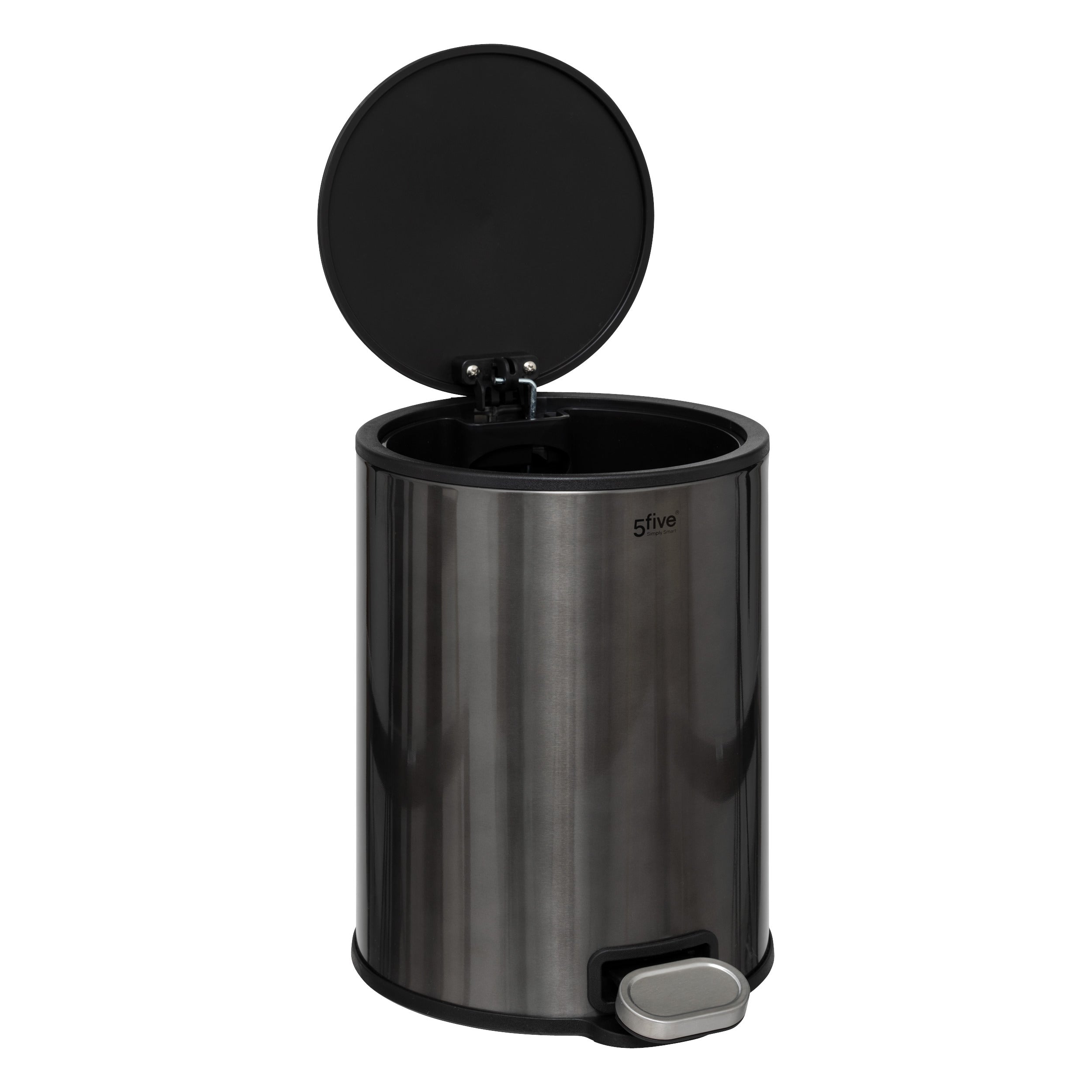 Cos gunoi metal 6 l carbune delta - Five