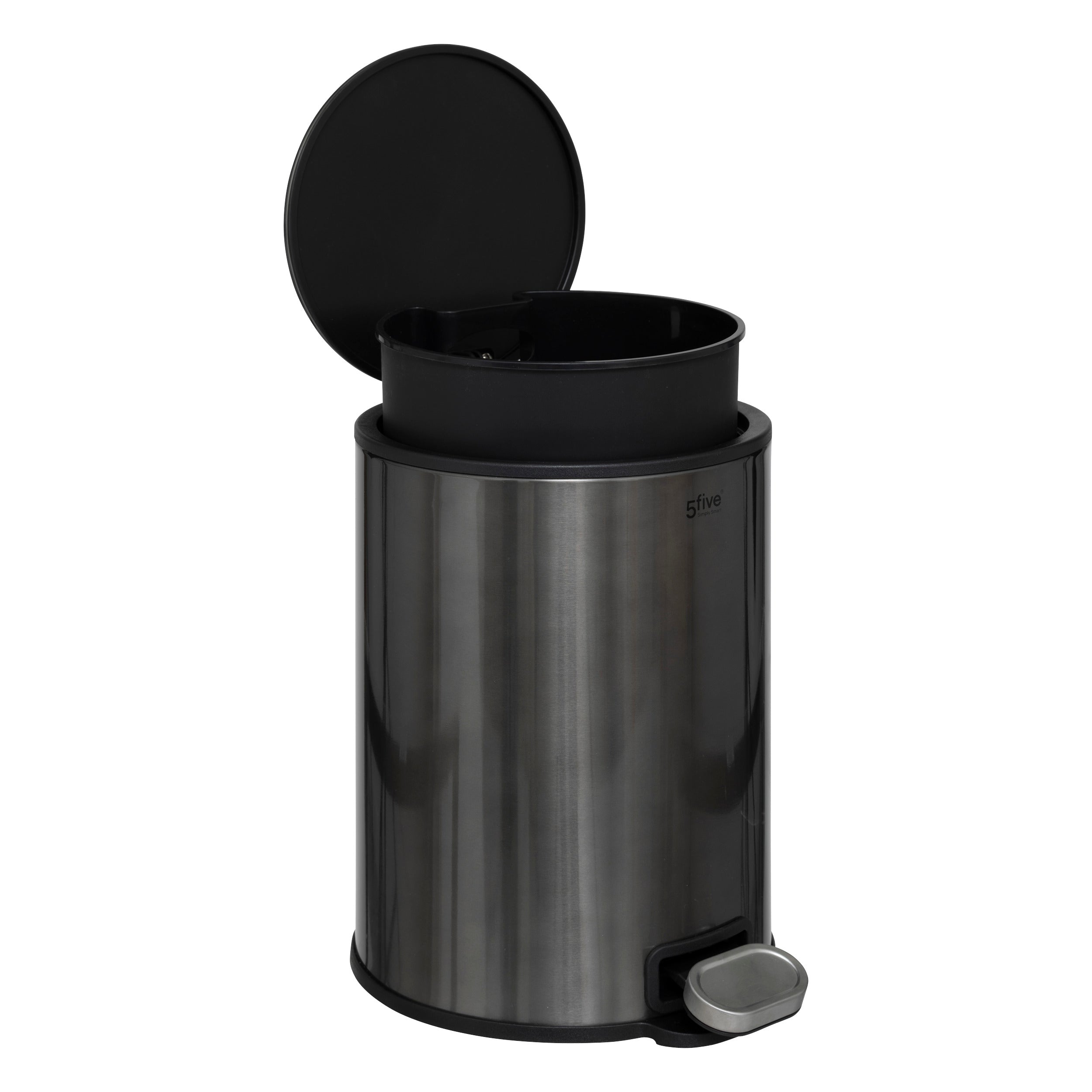 Cos gunoi metal 6 l carbune delta - Five
