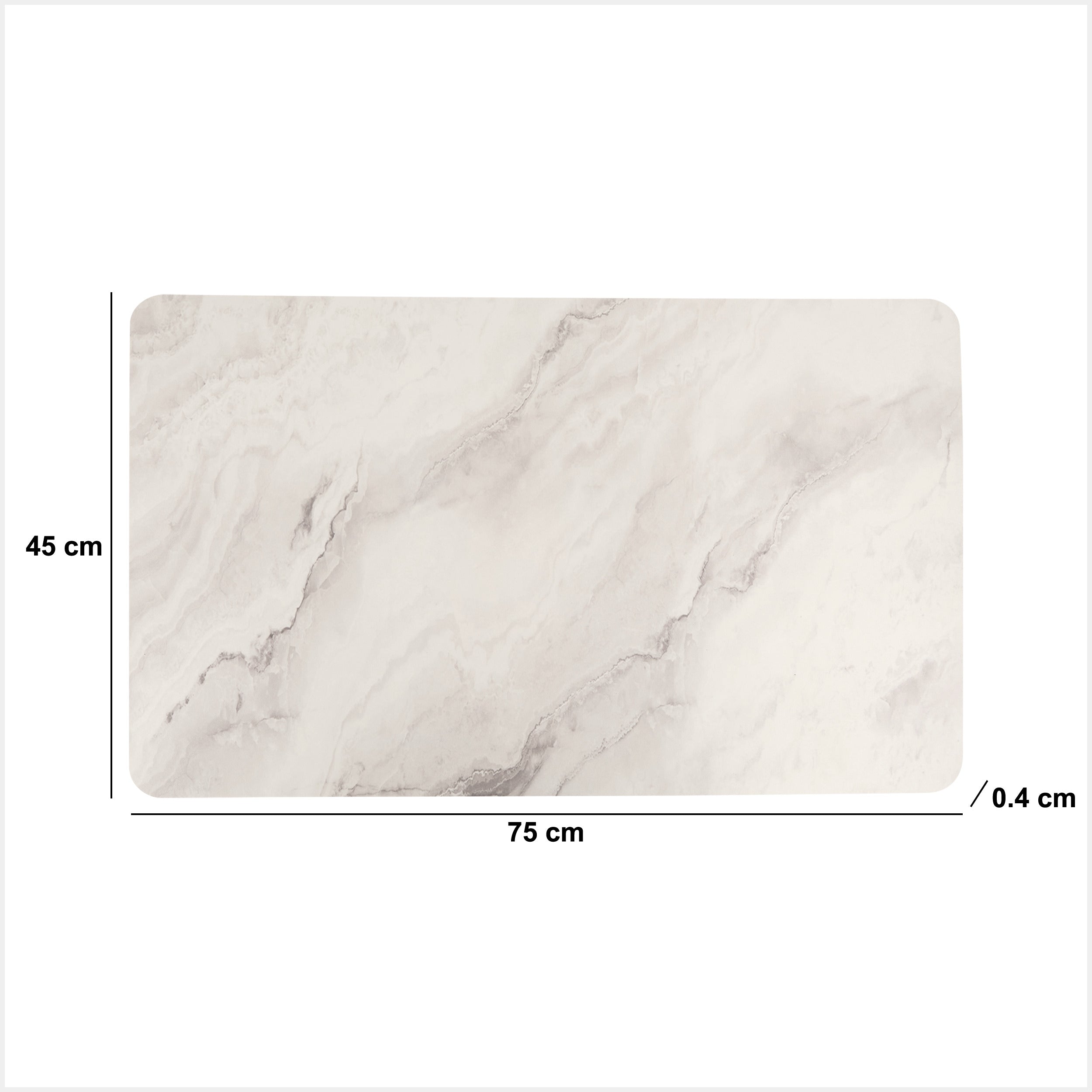 Covoras absorbant diatomit, imitatie piatra, L 75 x l 45 x H 0,4 cm