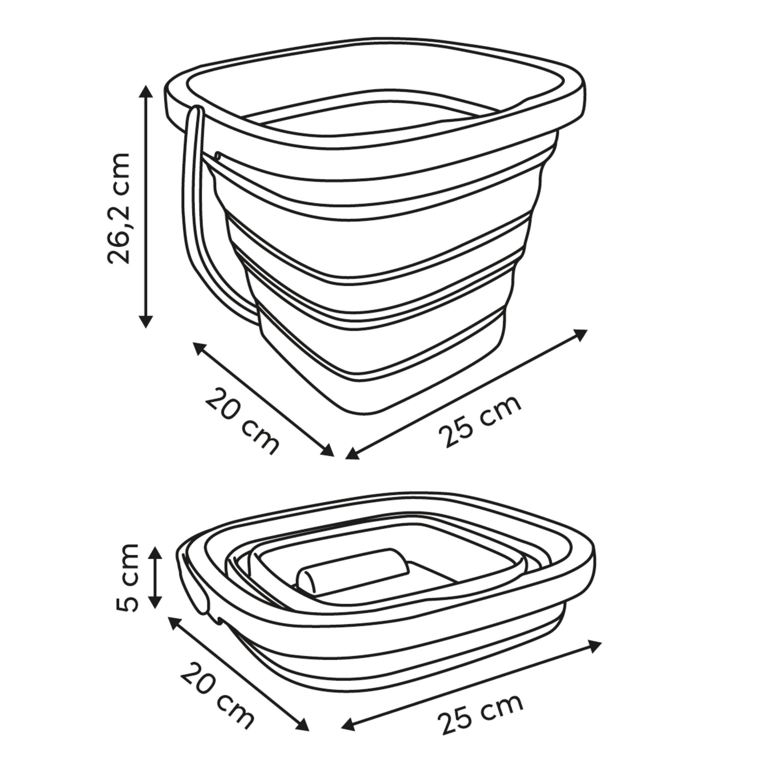 Bucket collapsible 5 l - Five