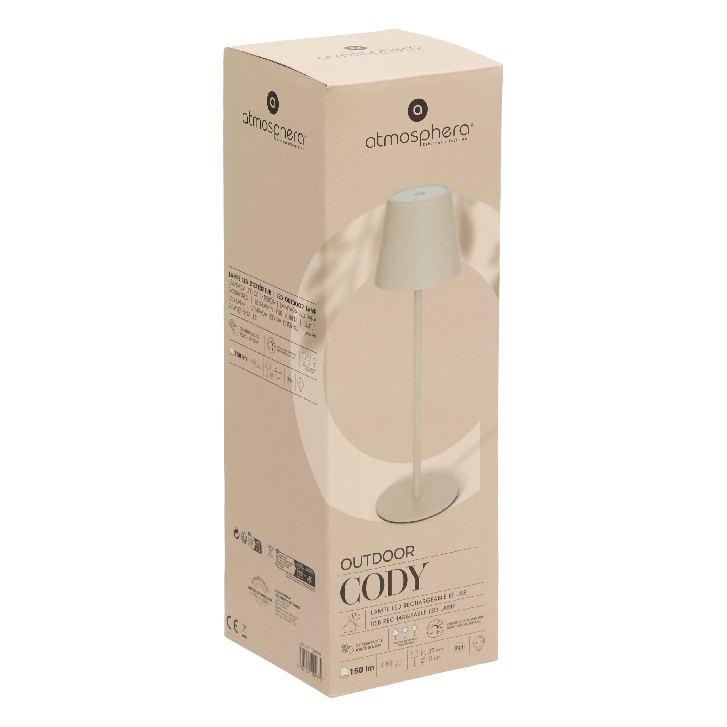 Corp de iluminat, cody clay USB lampa exterior H36 cm - Atmosphera
