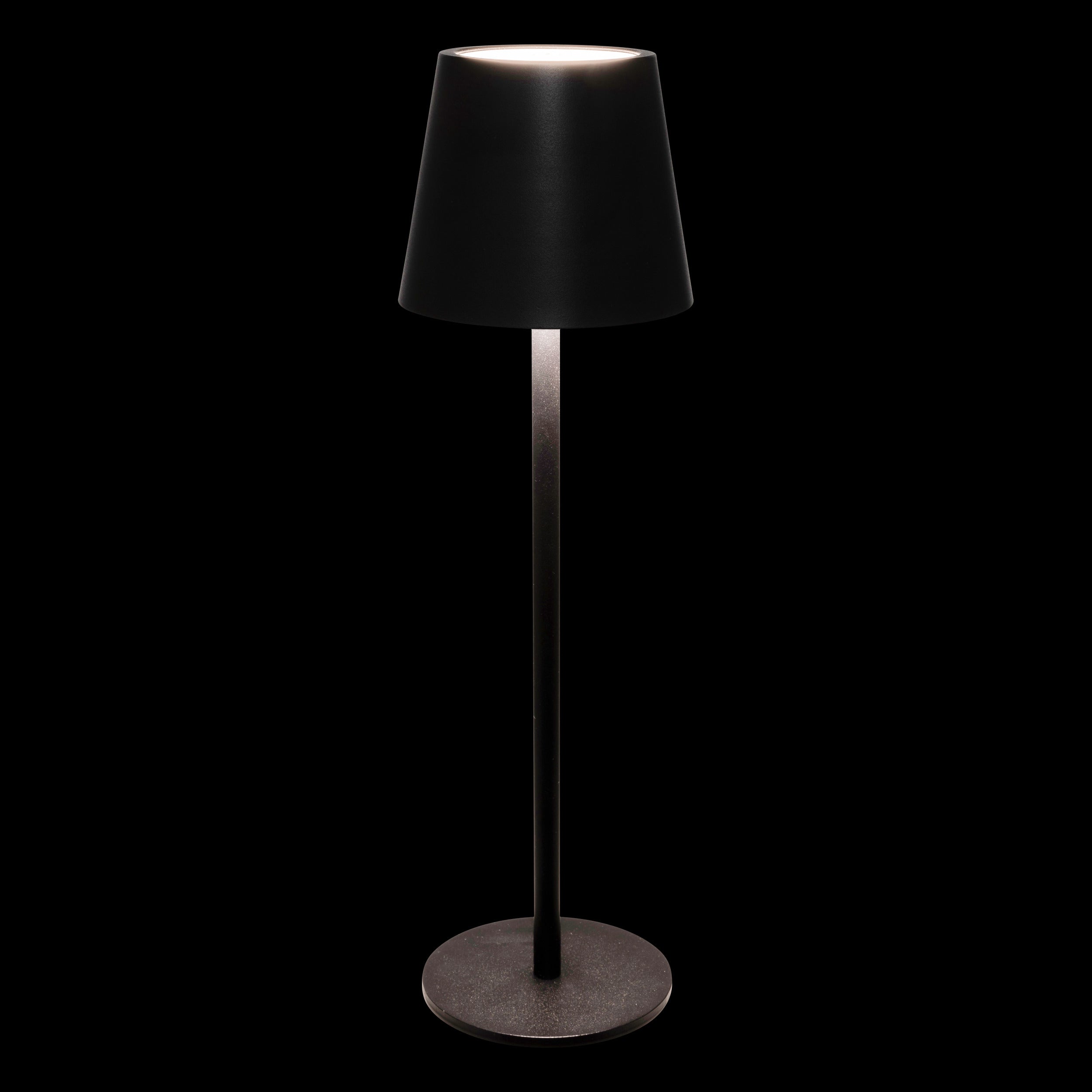 Corp de iluminat, lampa de masa cody negru USB H36 cm - Atmosphera