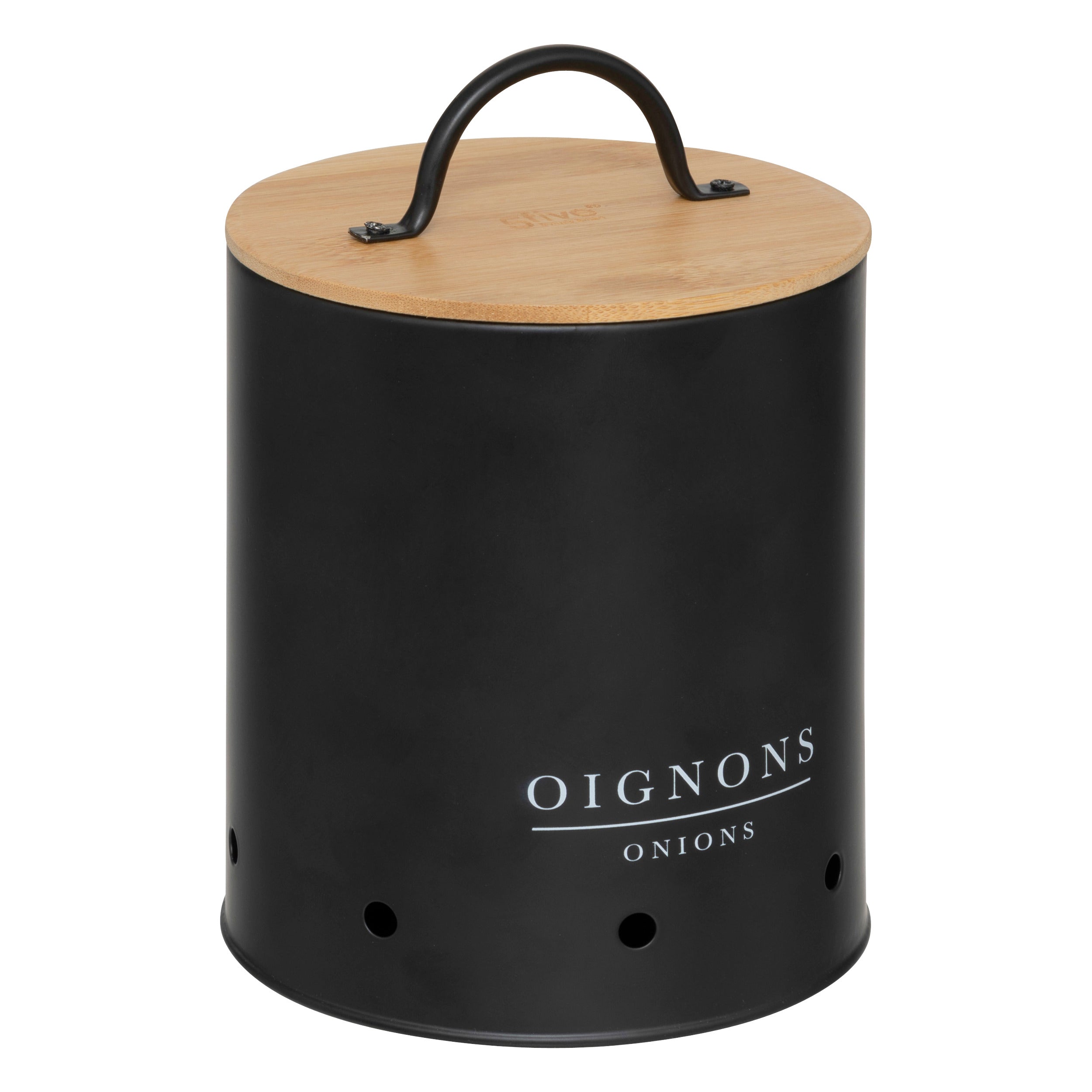 Cutie depozitare metalica, set 3 buc, Black Bamboo