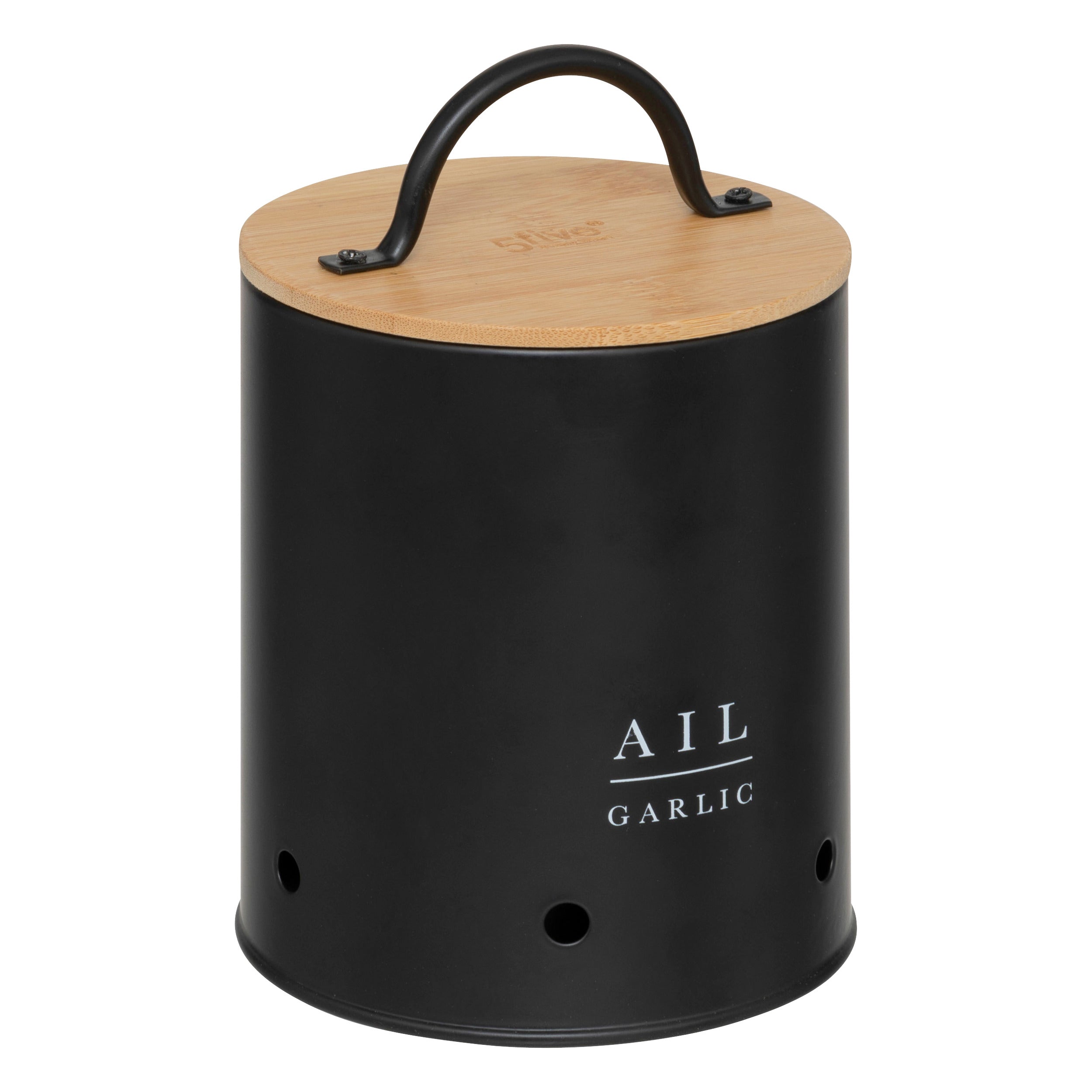 Cutie depozitare metalica, set 3 buc, Black Bamboo