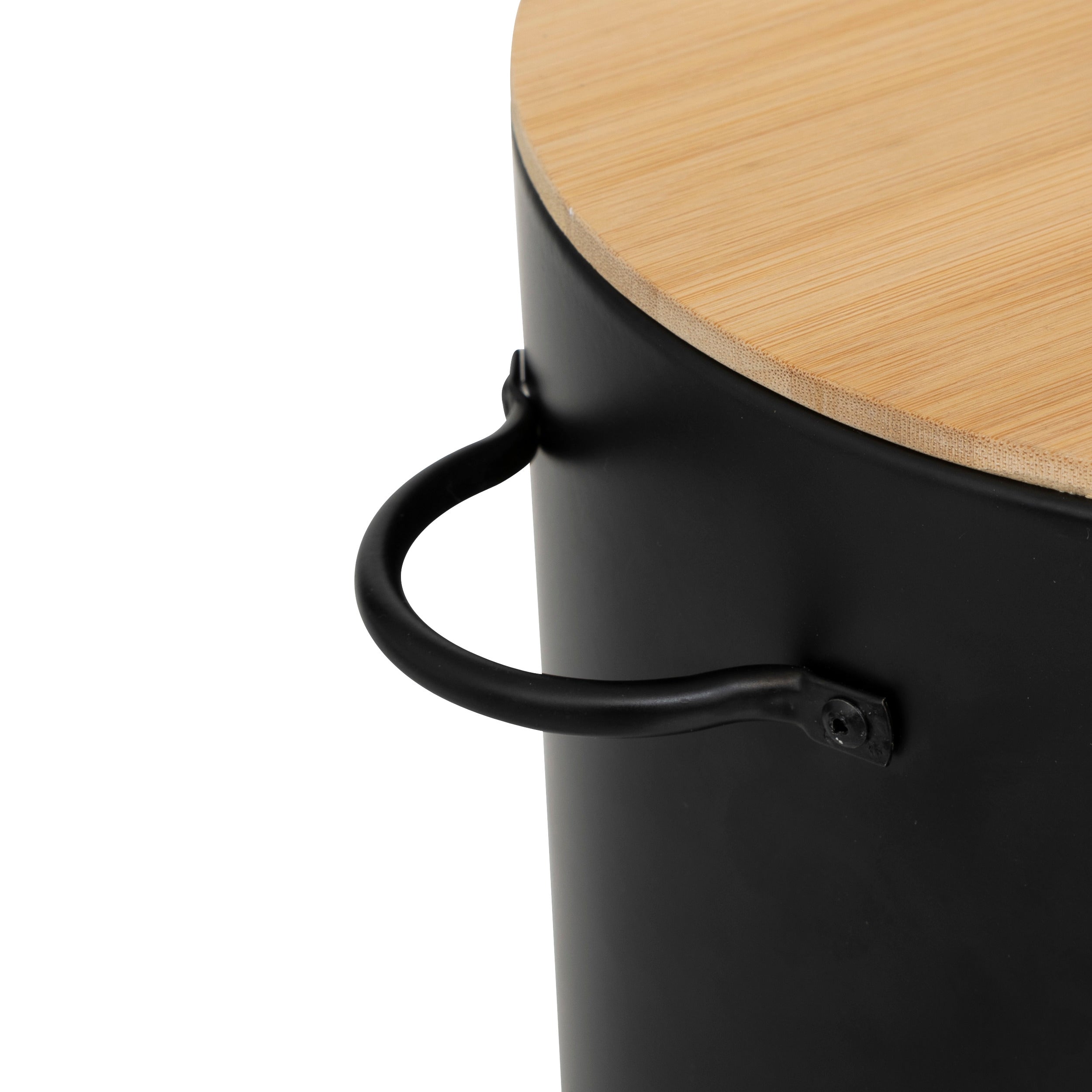 Cutie depozitare metalica, set 3 buc, Black Bamboo