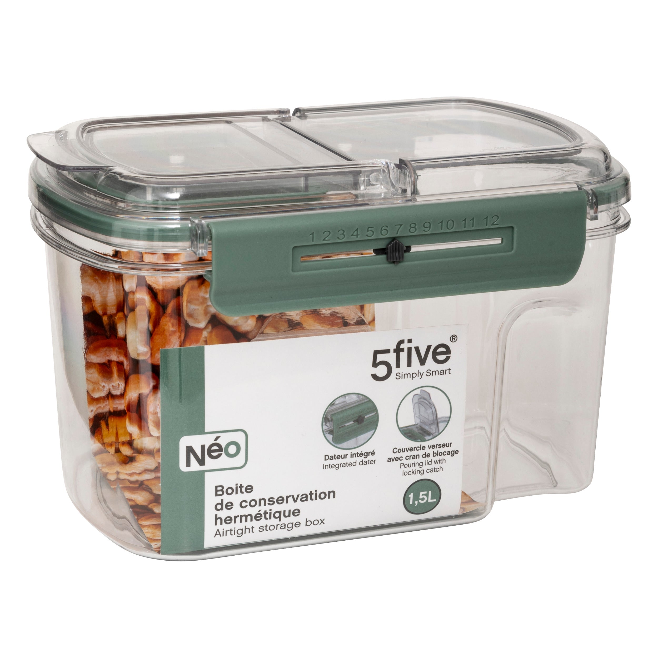 Cutie dreptunghiular dubla pet 1,5 l neo - Five