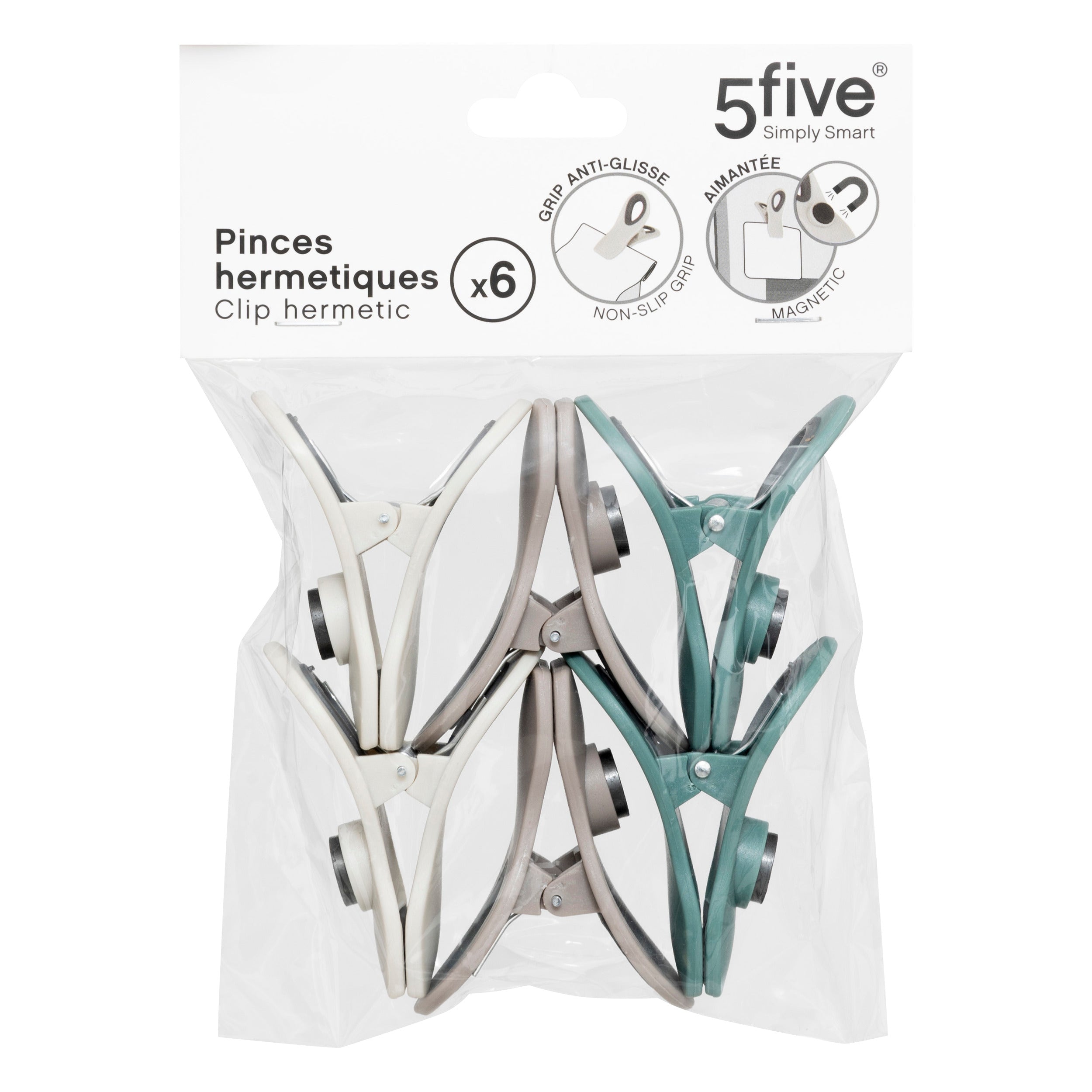 Lot set 6 clema ermetica PP - Five