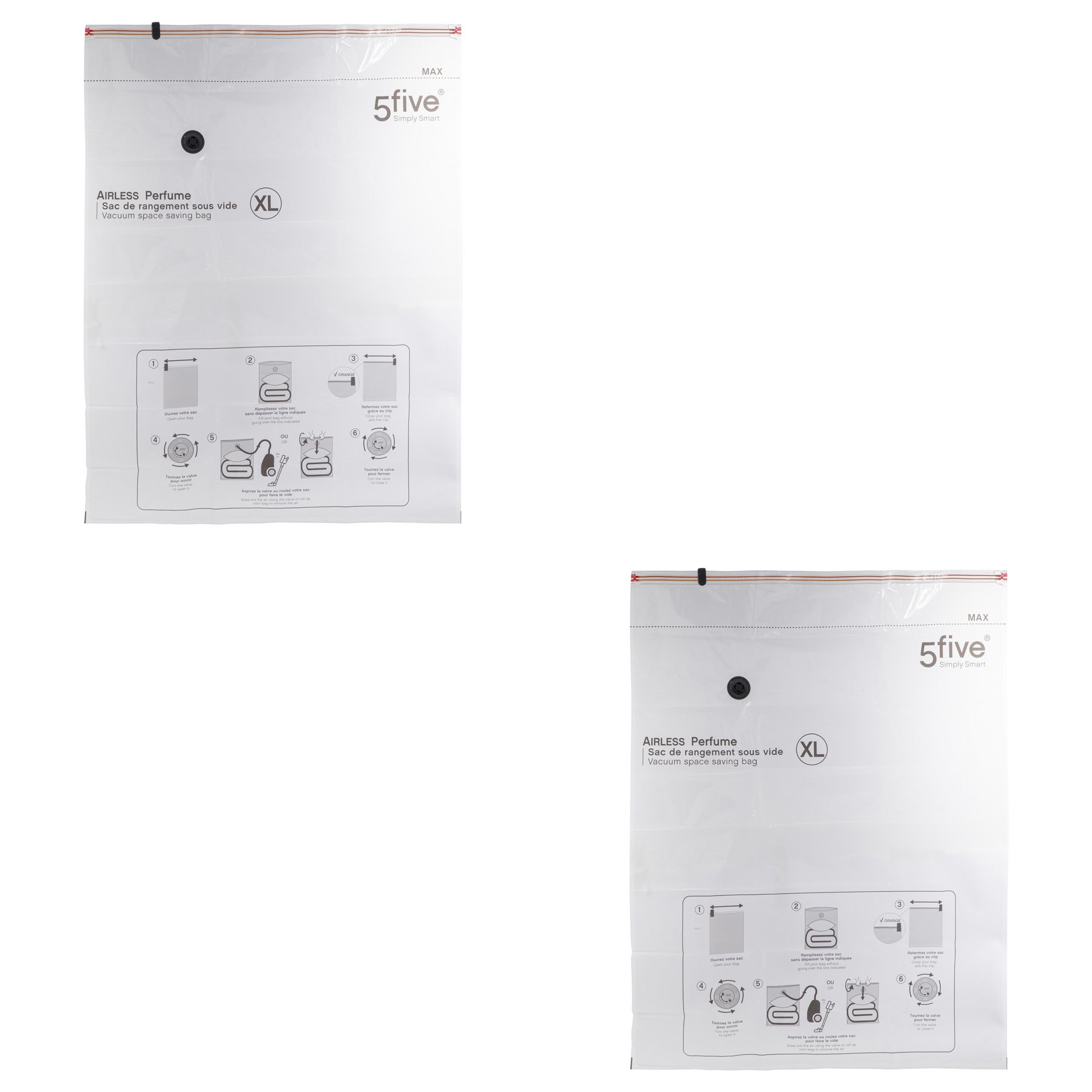 Organizator casa, sac vacuum xl Airless perf asortat - Five