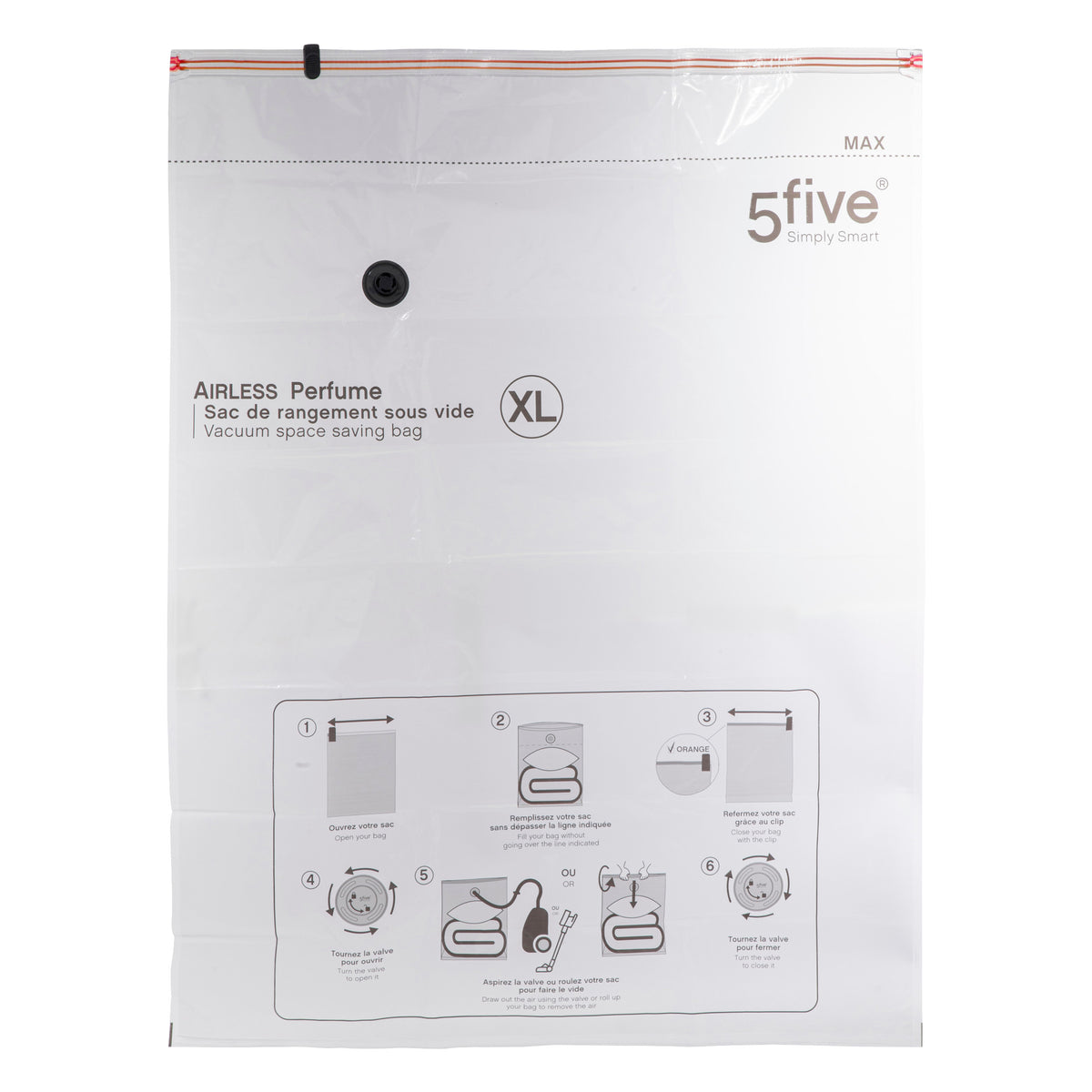 Organizator casa, sac vacuum xl Airless perf asortat - Five
