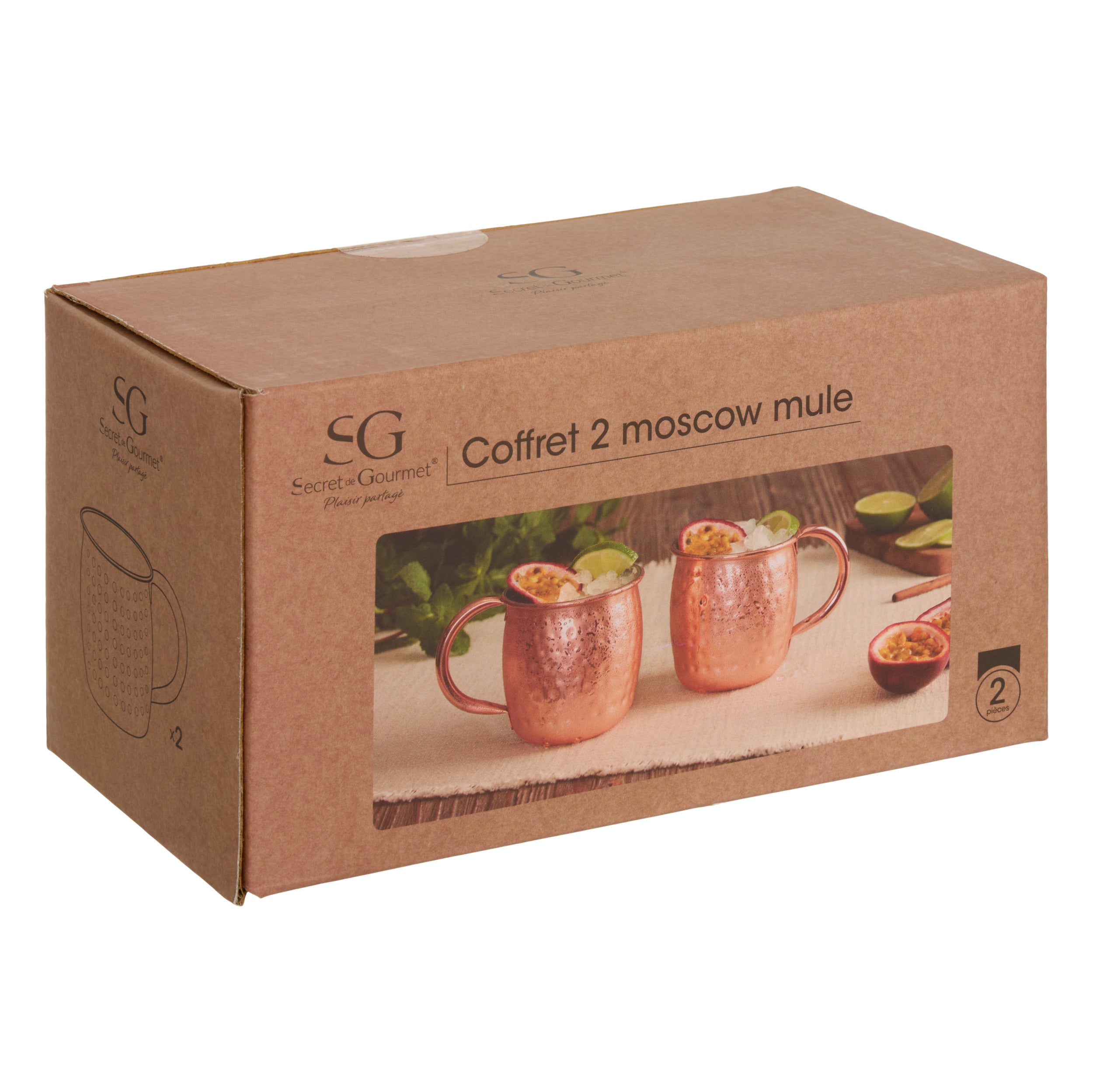 Set 2 moscow mule 47 cl - Secret de Gourmet