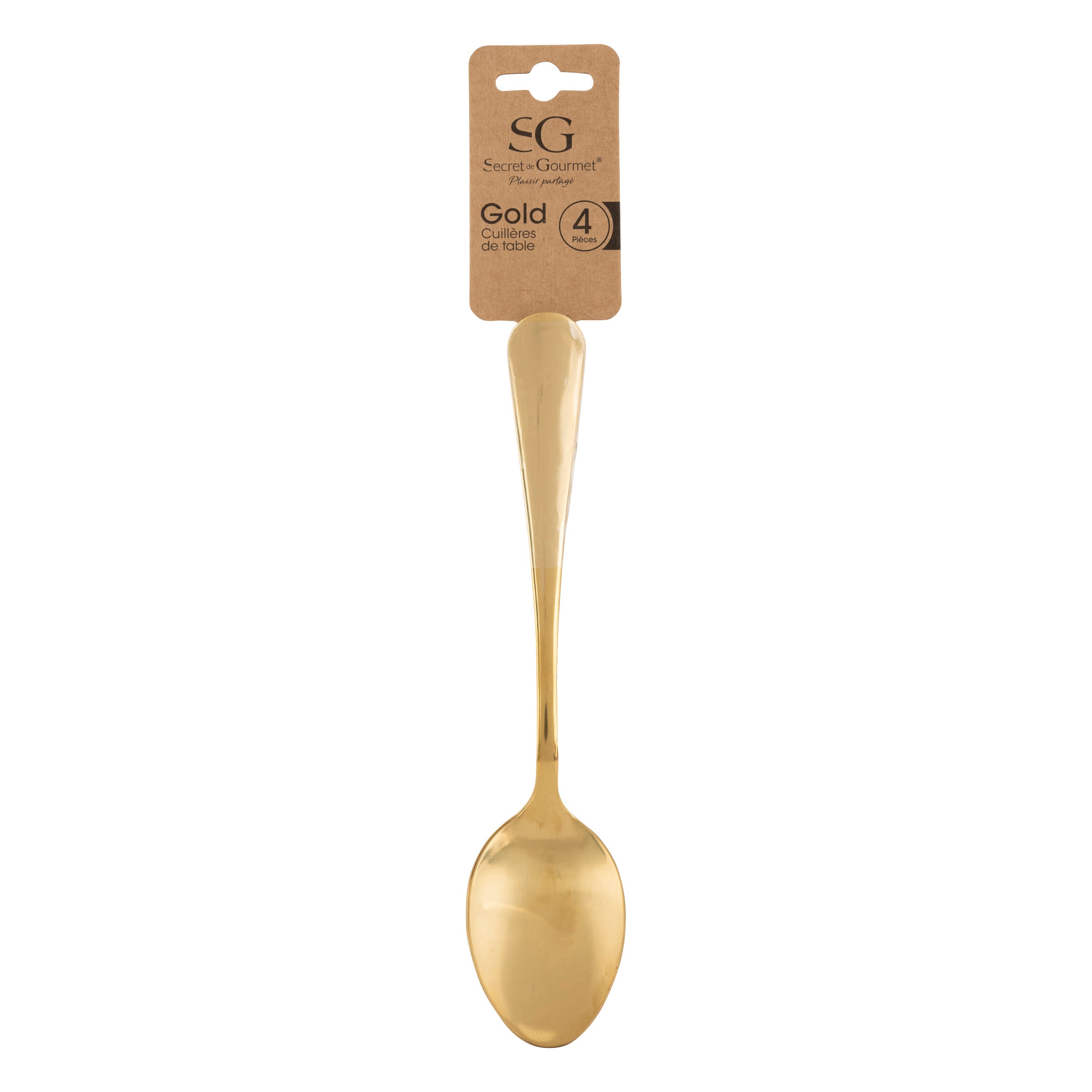 Set linguri supa 4 piese auriu - Secret de Gourmet