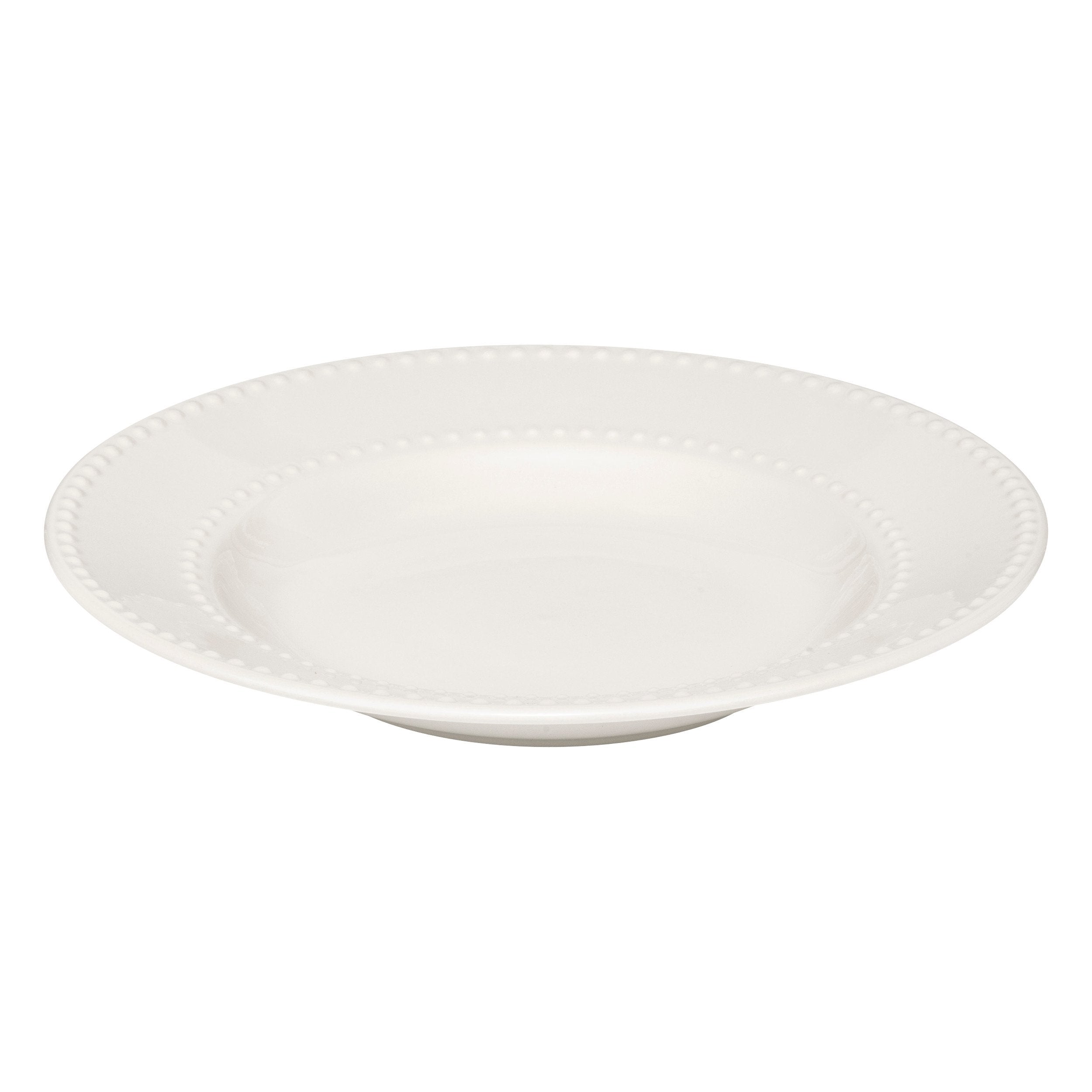 Farfurie adanca Pearl diametru 22 cm portelan alb