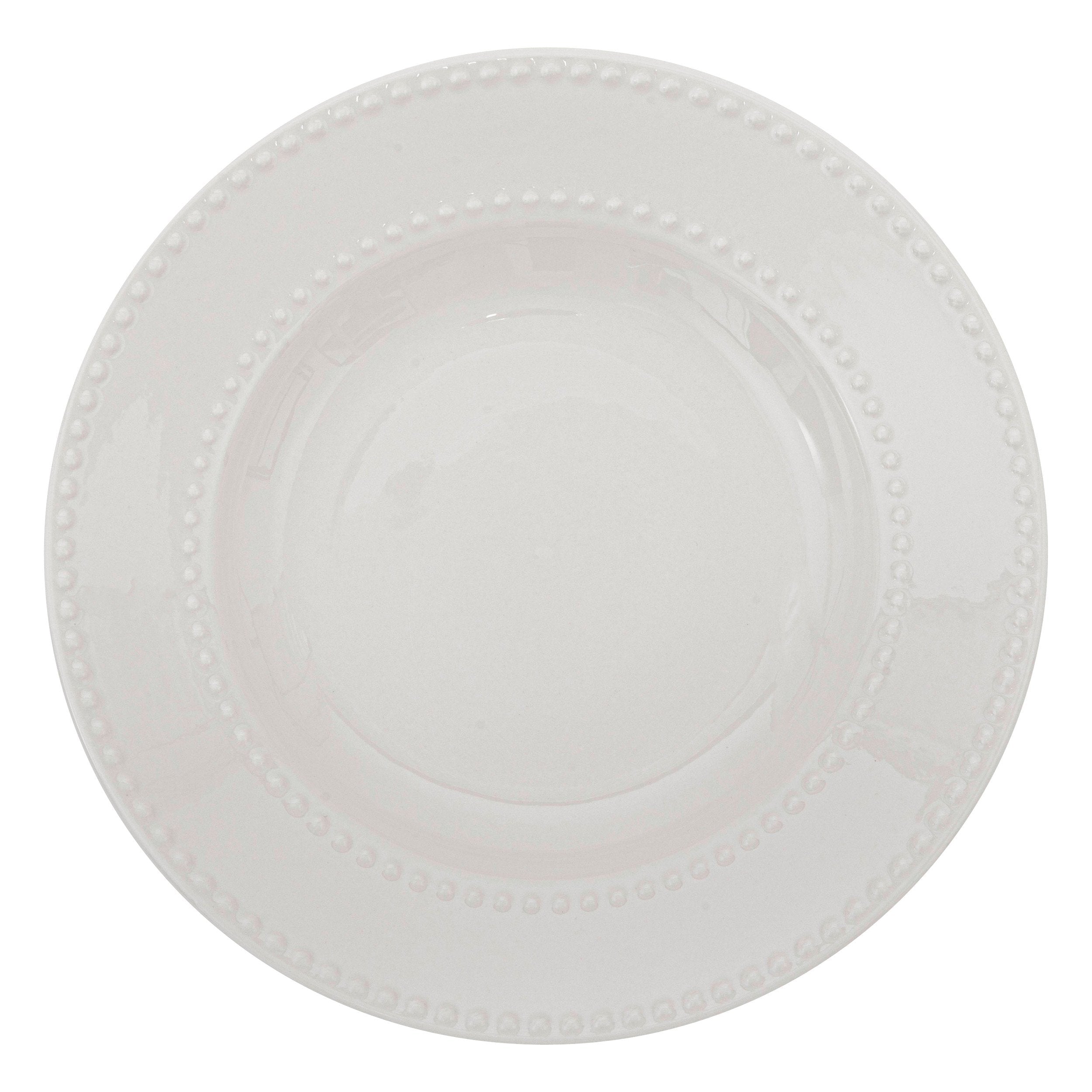 Farfurie adanca Pearl diametru 22 cm portelan alb