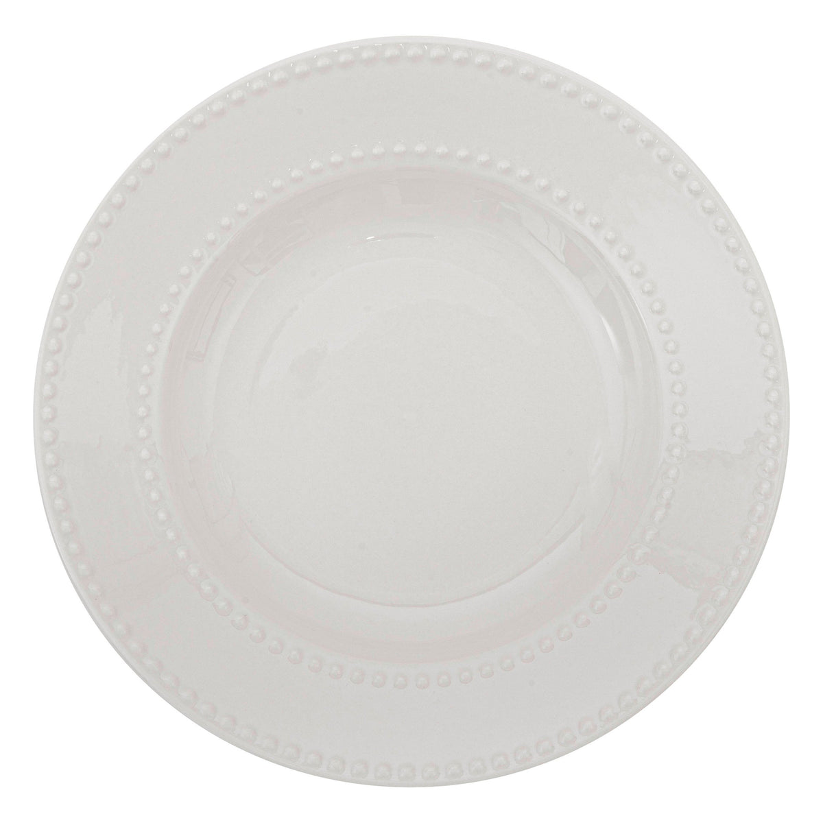Farfurie adanca Pearl diametru 22 cm portelan alb