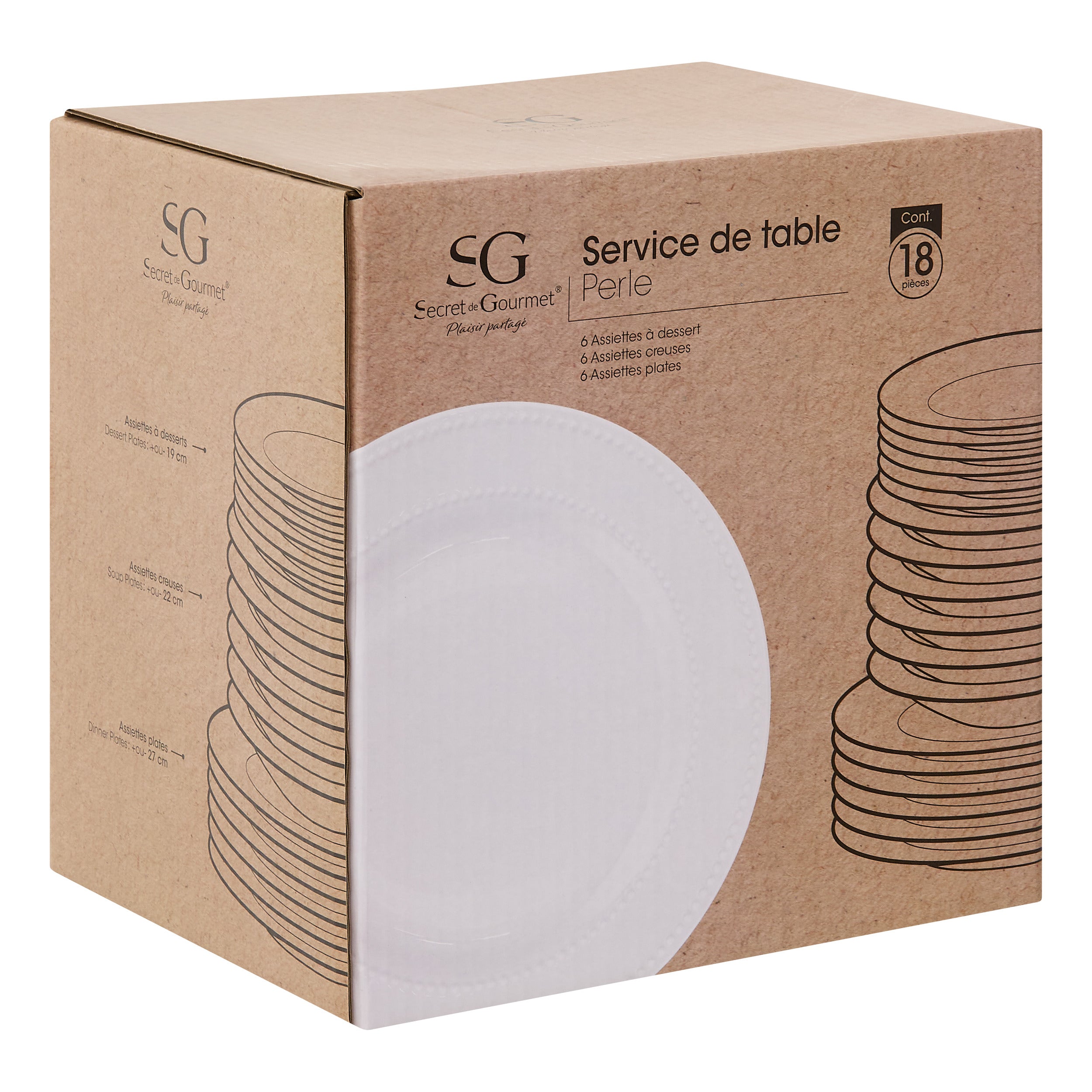 Vesela bucatarie,Pearl,set 18 buc -Secret de Gourmet
