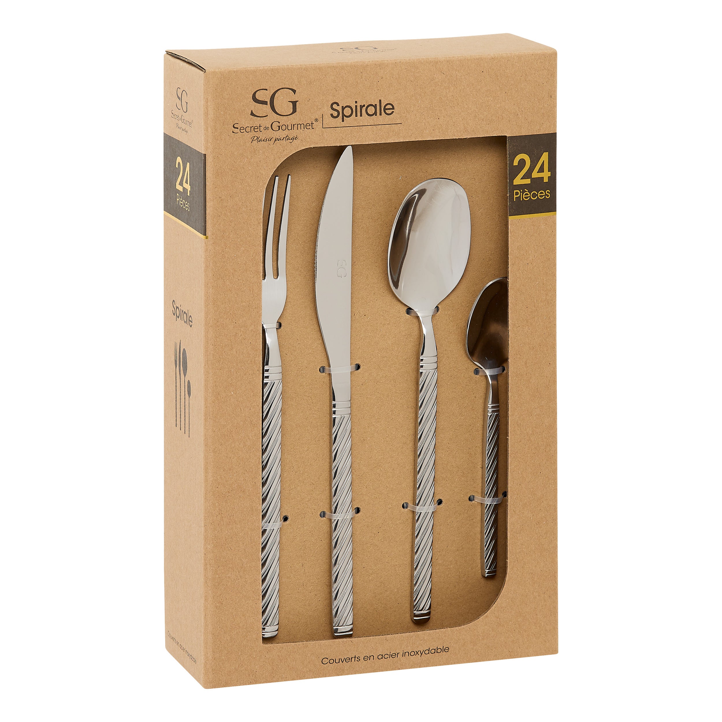 Set tacamuri 24 piese spirale - Secret de Gourmet