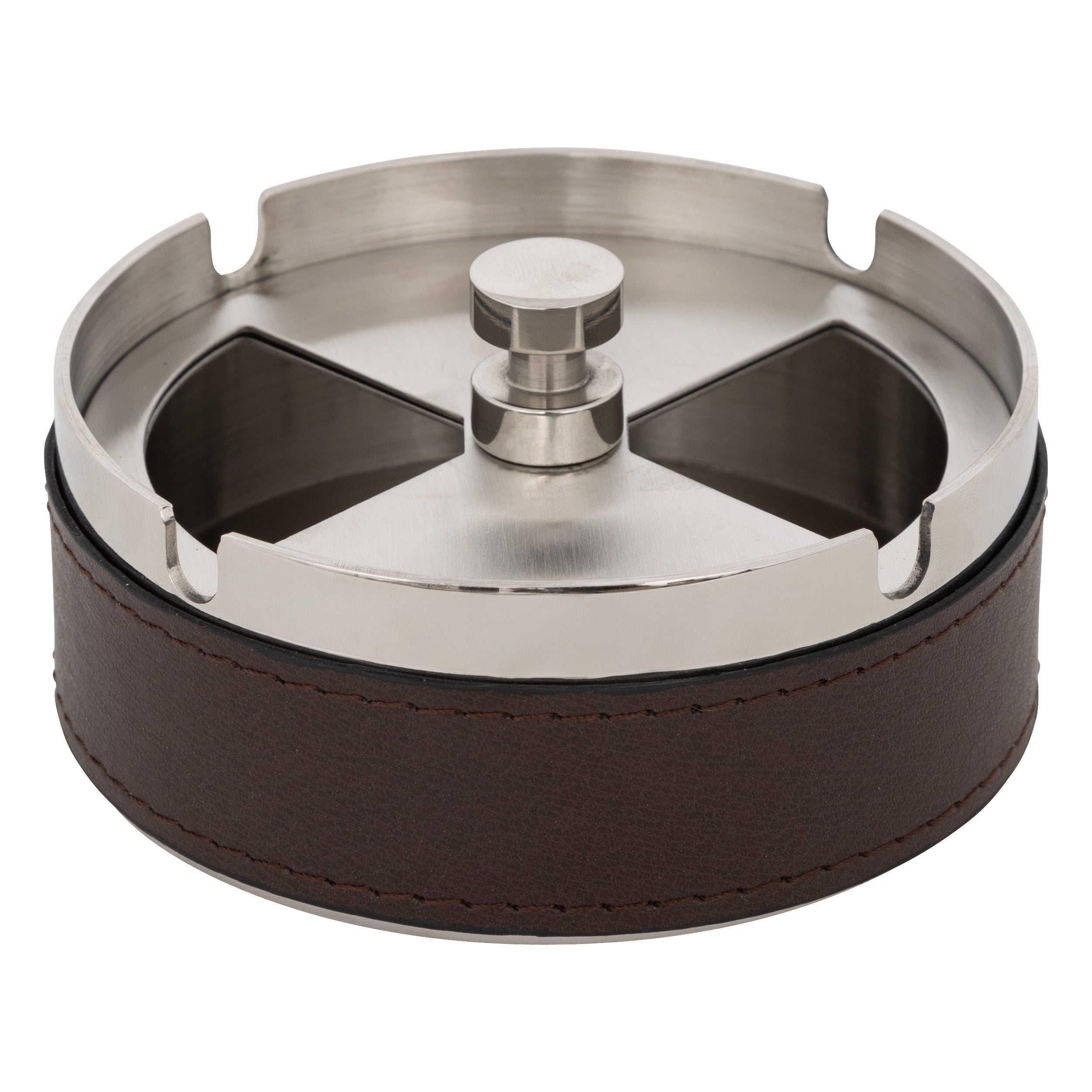 Scrumiera jule metal/pu D10 cm - Atmosphera