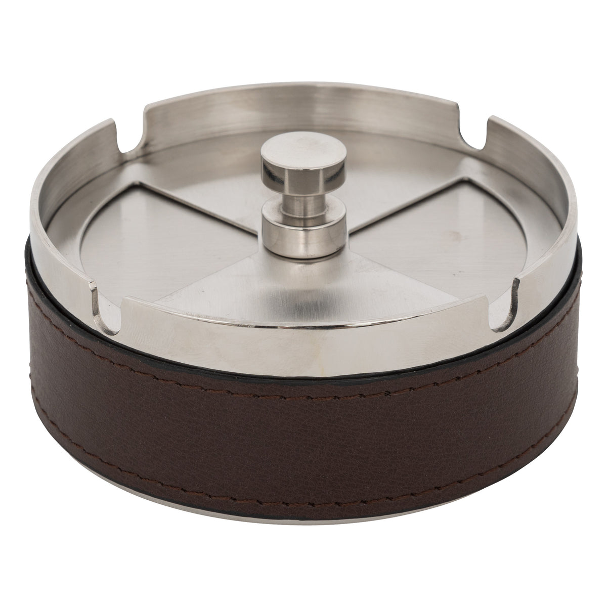 Scrumiera jule metal/pu D10 cm - Atmosphera