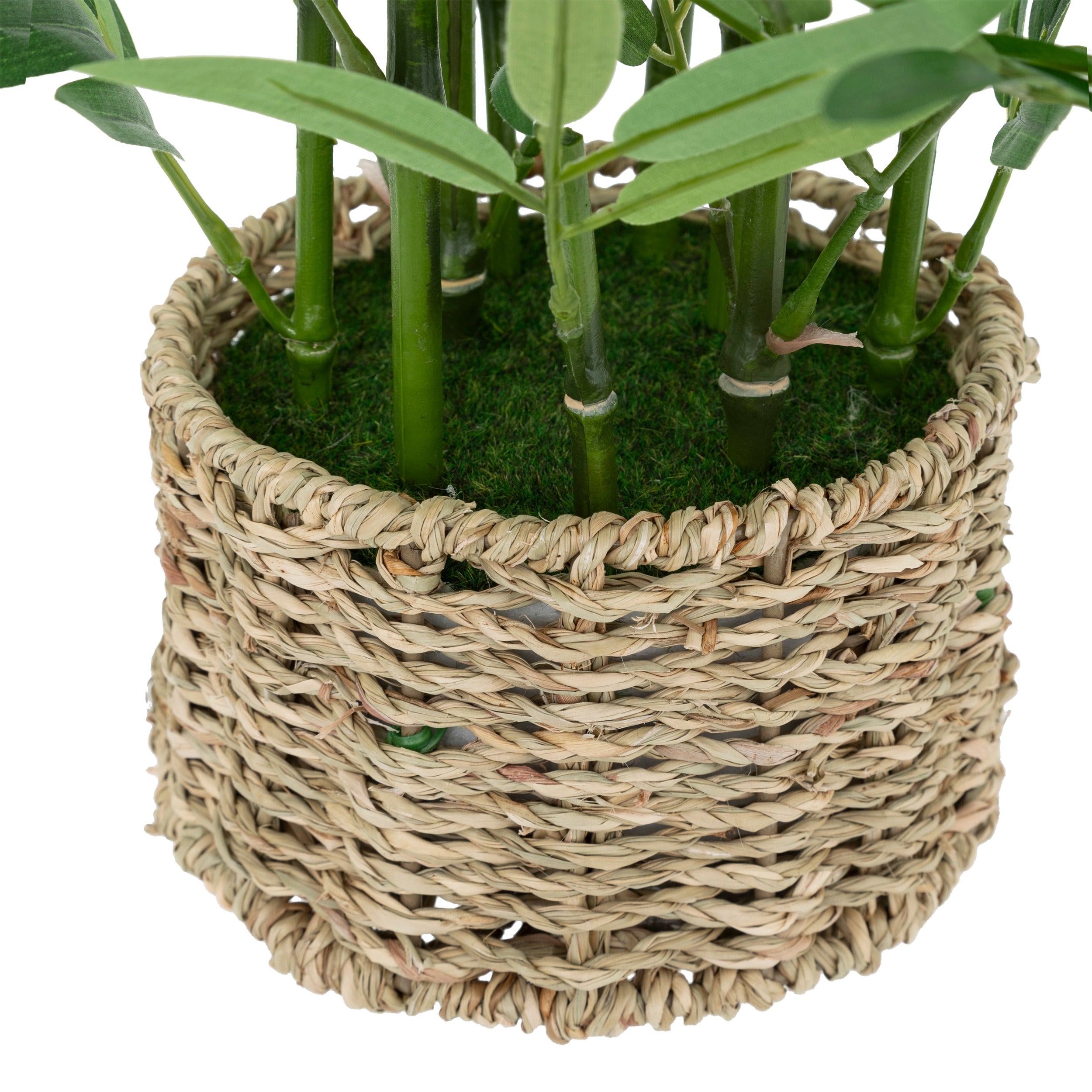 Floare decorativa, bambus artif cu ghiveci natur ly H46 cm - Atmosphera