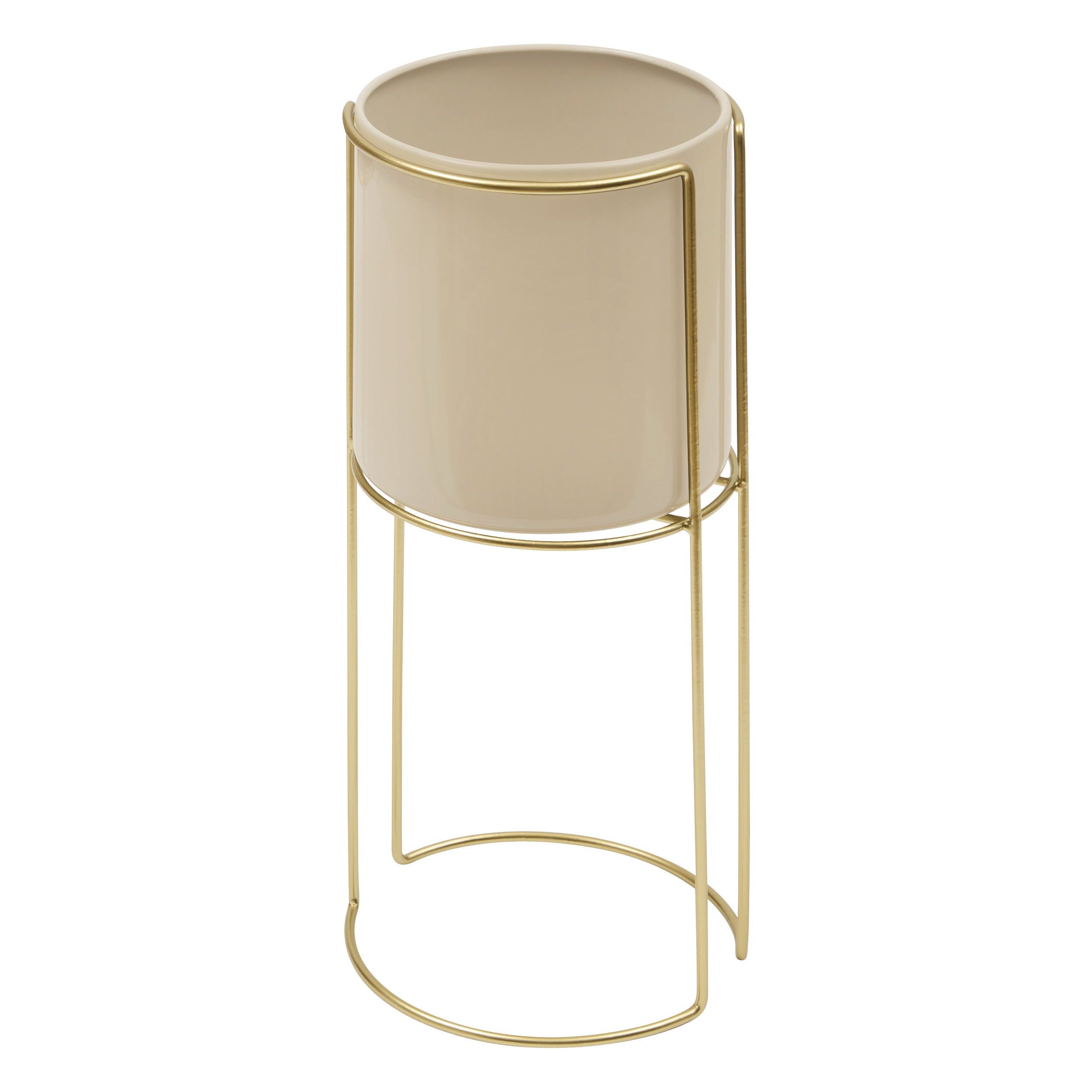 Setx2 ghiveci acoperit metal cu flori zigy H55 cm - Atmosphera